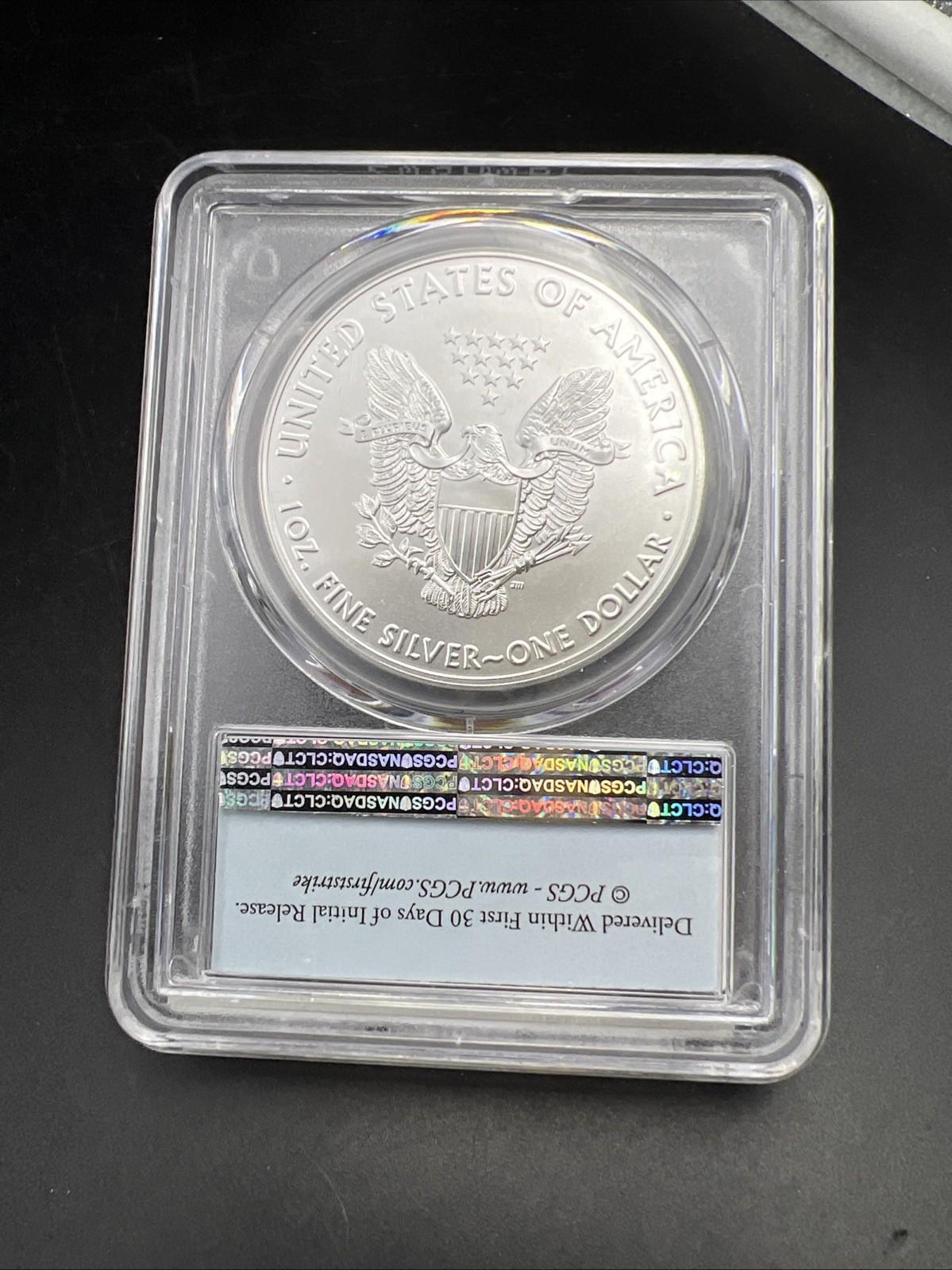 2021 Type 1 1 Oz ASE American Silver Eagle Coin PCGS MS70 First Strike #410