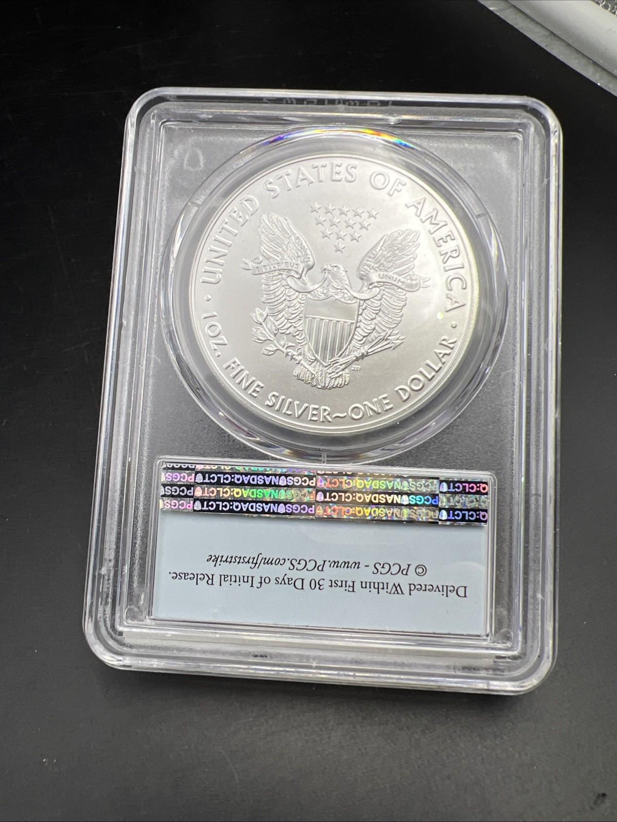 2021 Type 1 1 Oz ASE American Silver Eagle Coin PCGS MS70 First Strike #410