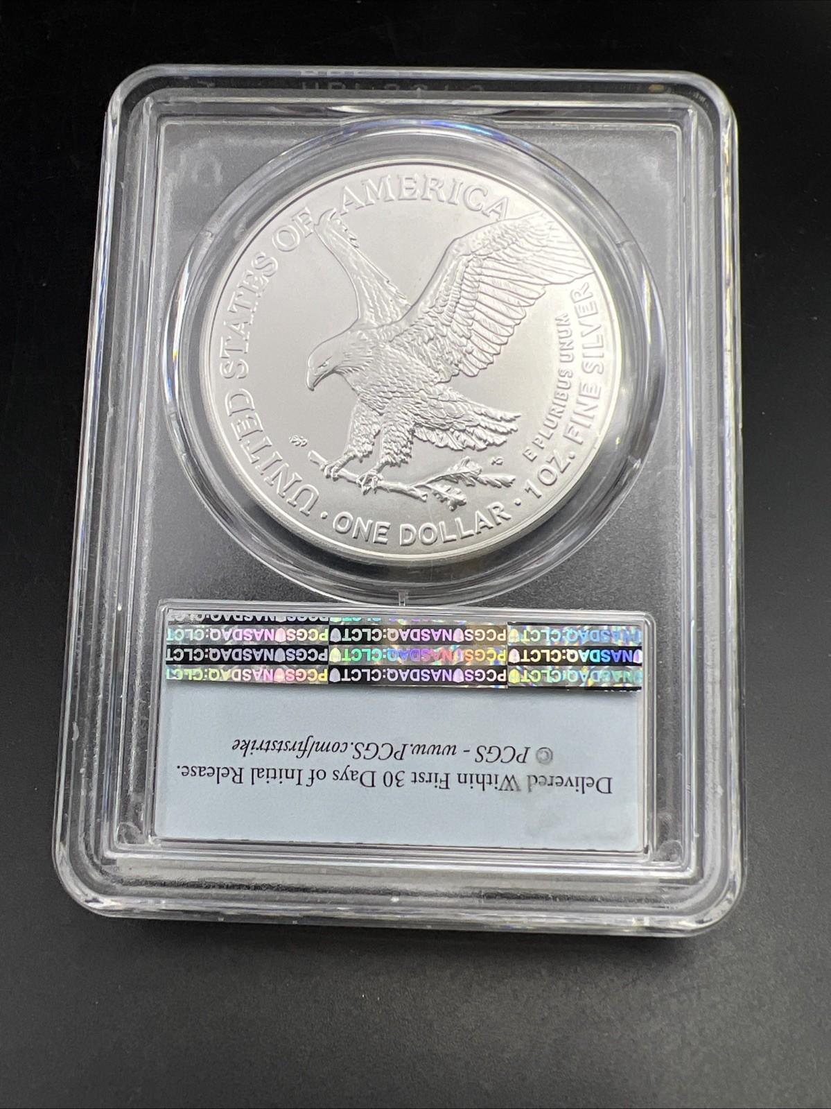 2021 Type 2 1 Oz ASE American Silver Eagle Coin PCGS MS70 First Strike #670