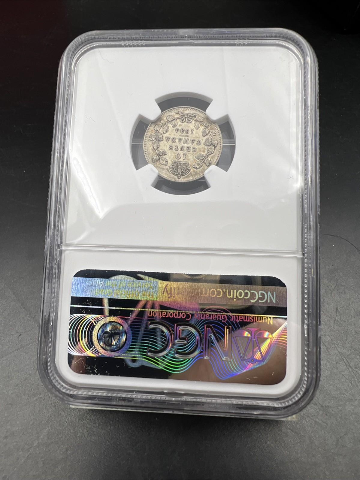 1934 Canada 10c Ten Cents Silver Coin Semi Key Date AU55 NGC Certified