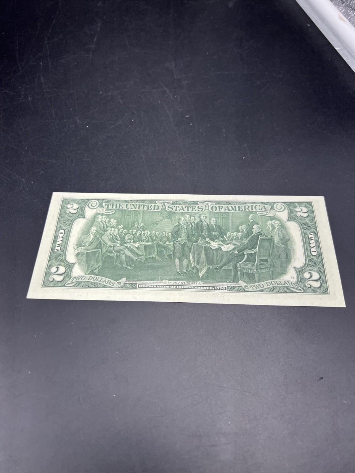 1976 $2 FRN Bicentennial Federal Reserve Note CH UNC #828