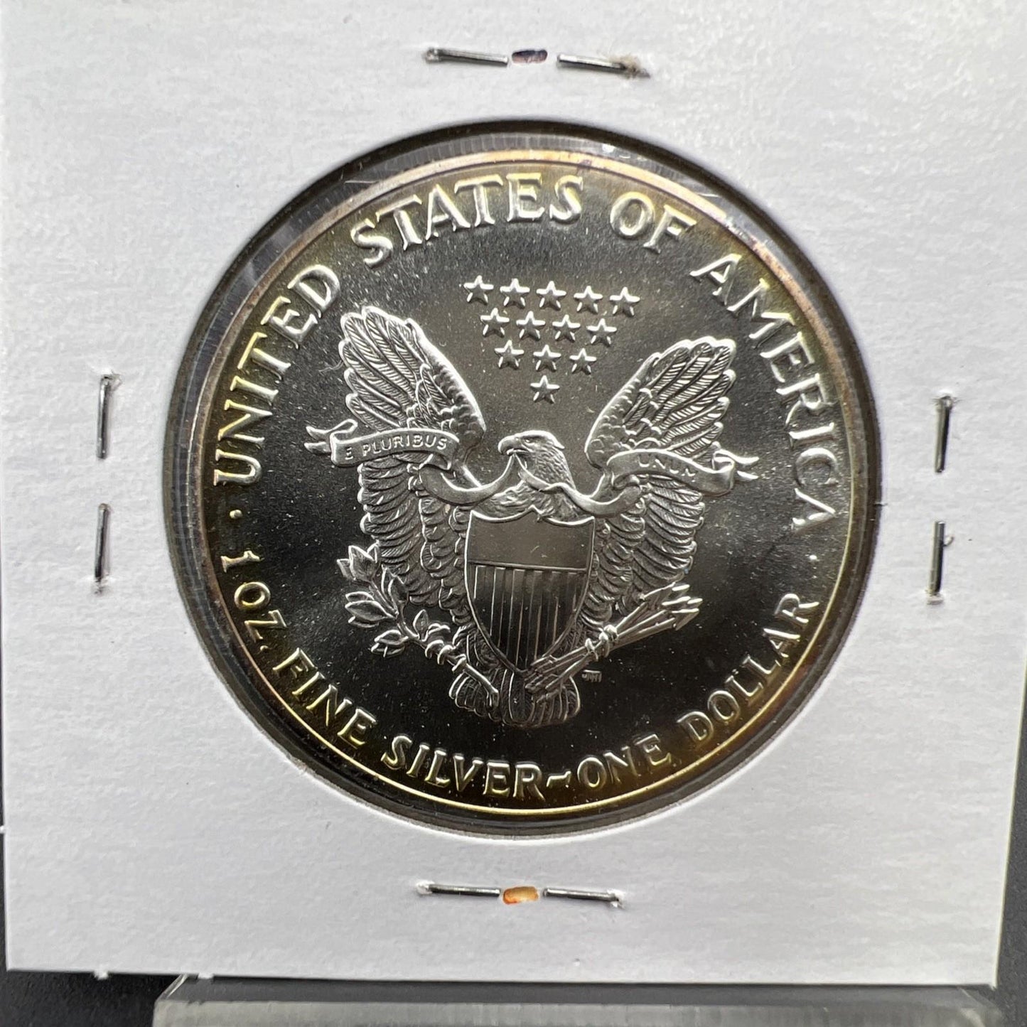 1989 1 Oz ASE American Silver Eagle Coin Gem BU UNC Nice Toning SKU#D