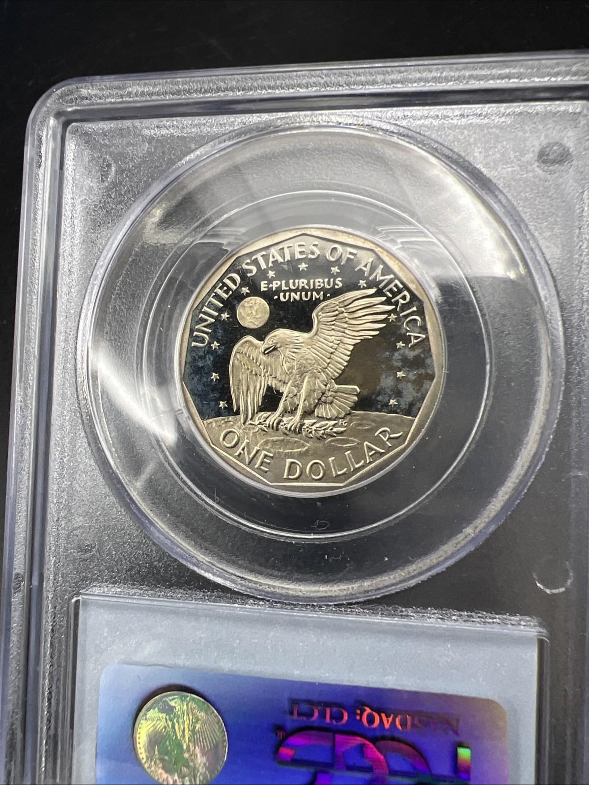 1980 S $1 SBA Susan B Anthony Dollar Coin PCGS PR70 DCAM Some Toning #52