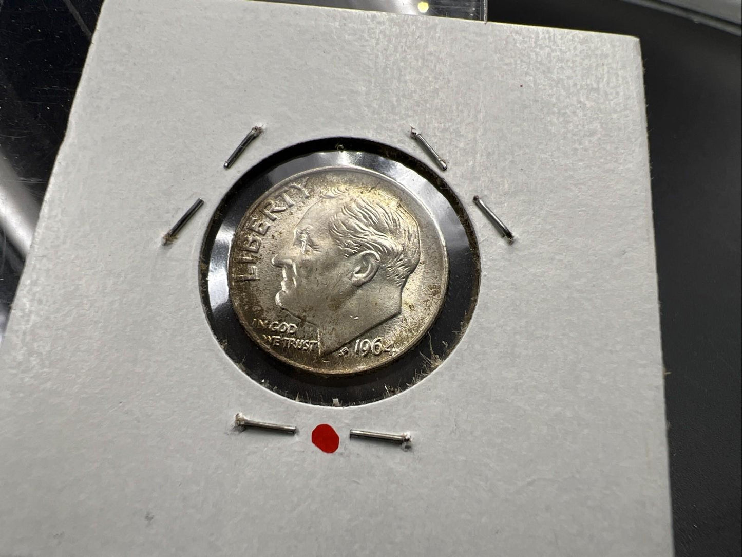 1964 10c Roosevelt Silver Dime Coin Neat Toning Reverse SK#B1b