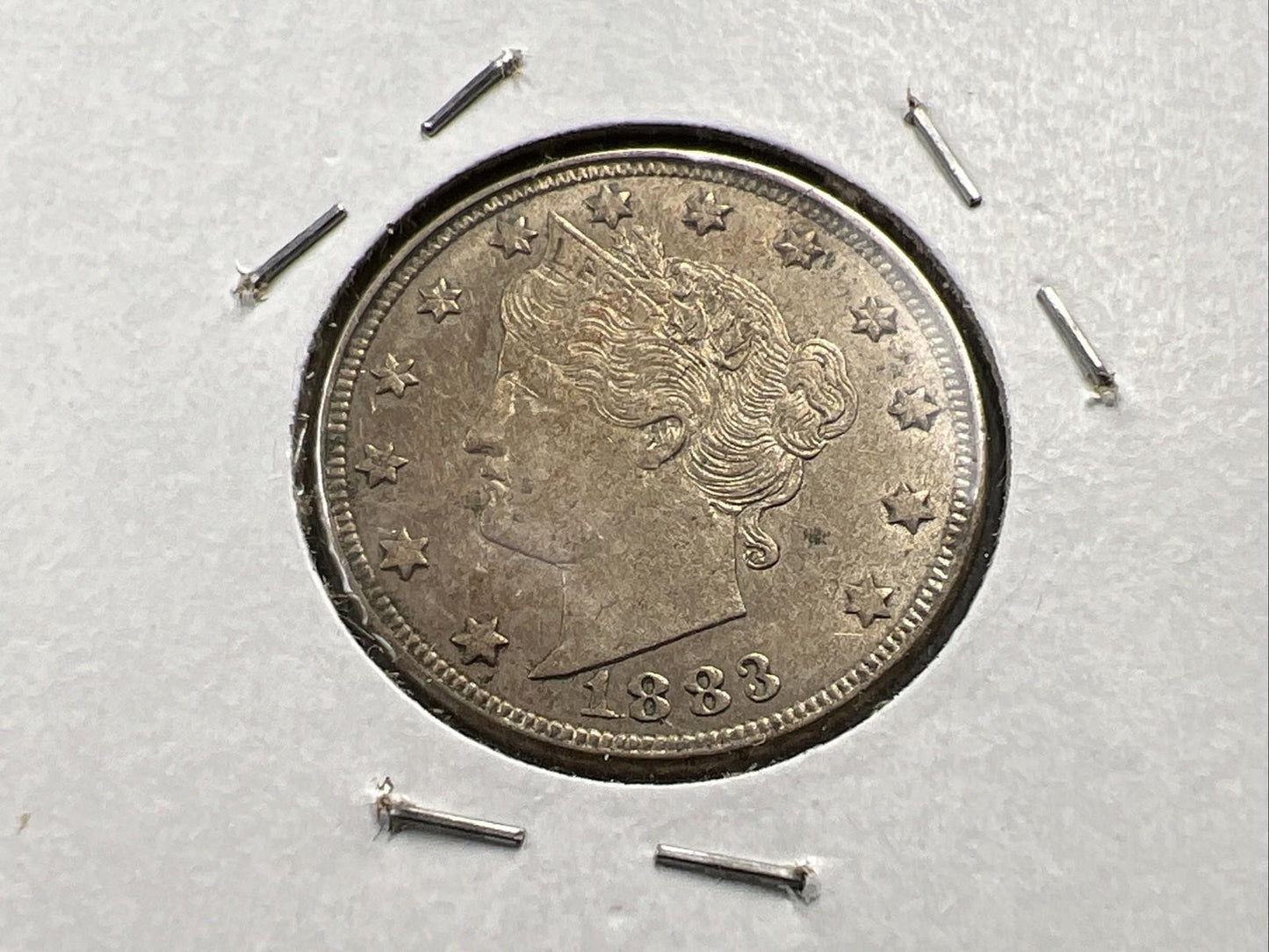 1883 No Cents Liberty V Nickel Variety Coin CH XF / AU Toned SKU#A