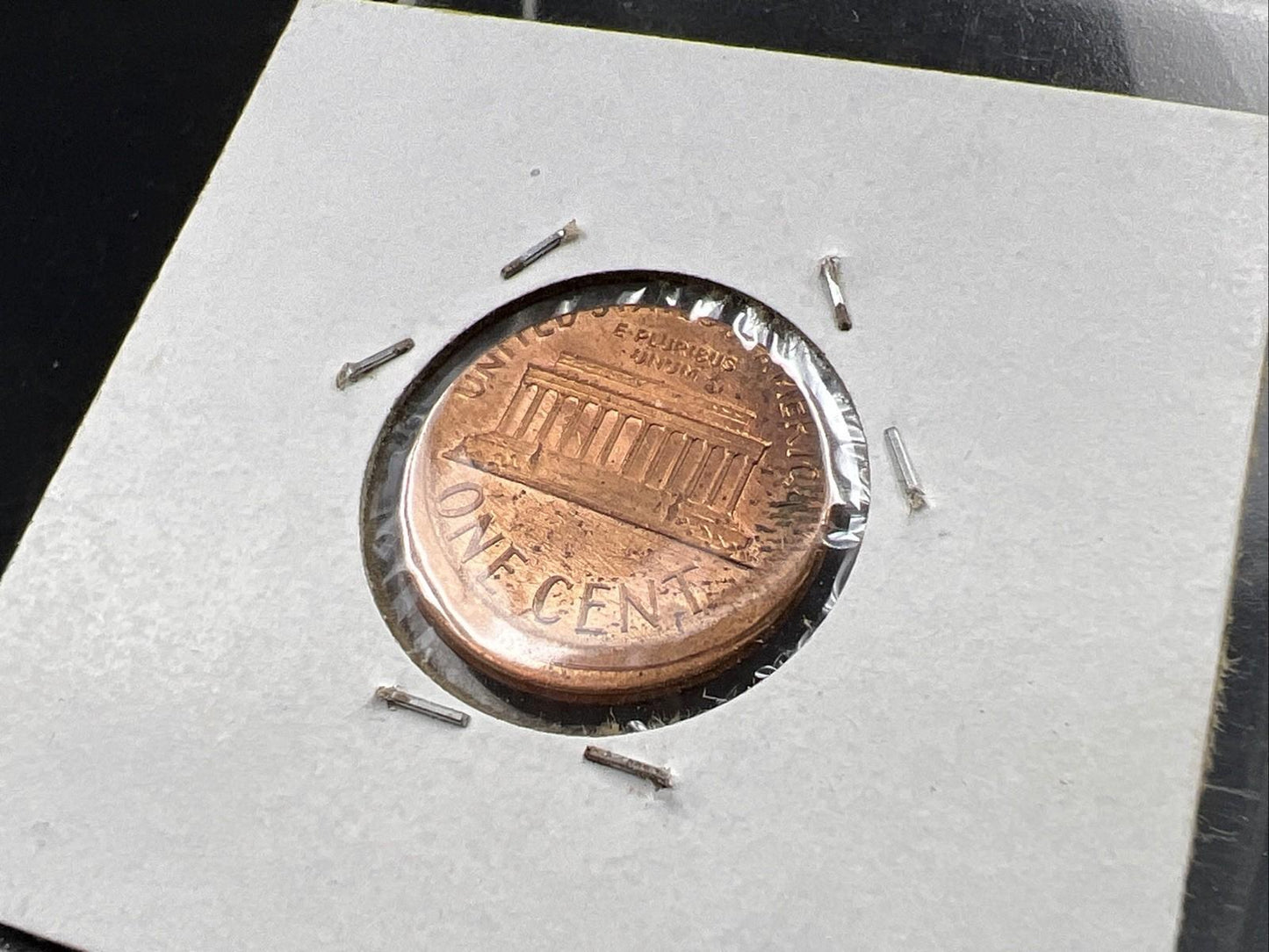 1988 1c Lincoln Memorial Cent Penny 5% Off Center Error BU UNC SKU#Z Toning