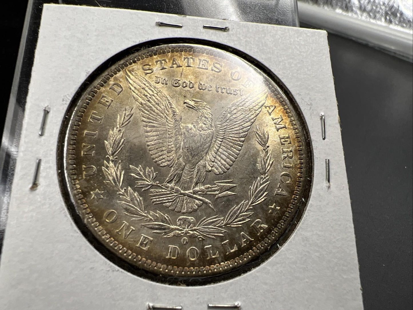 1884 O $1 Morgan Silver Dollar Coin BU UNC Nice Toning Toner SK#1A