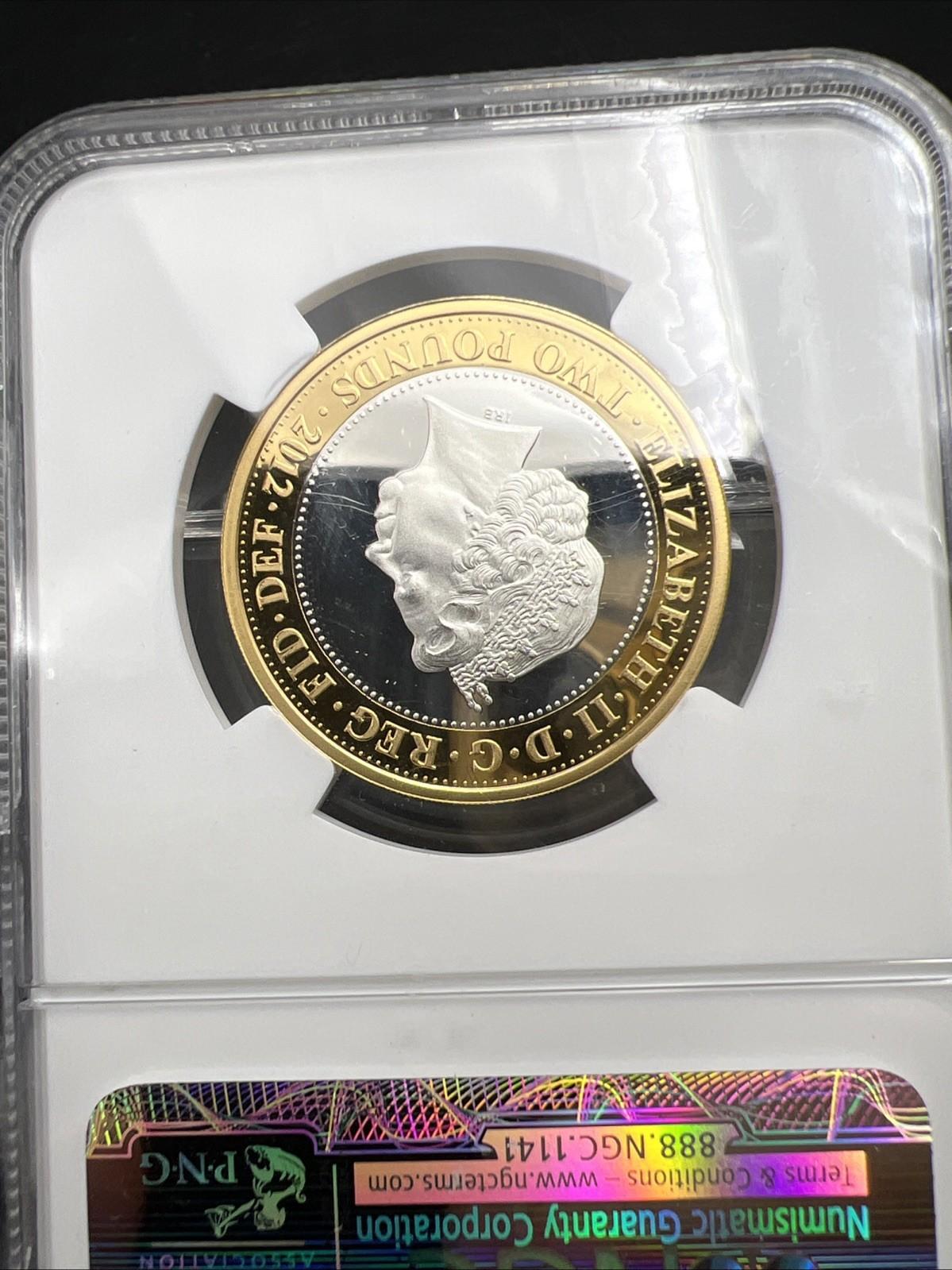 2012 Rio Olympics Piefort 2 Pounds NGC PF70 UCAM Royal Mint First 150 Struck