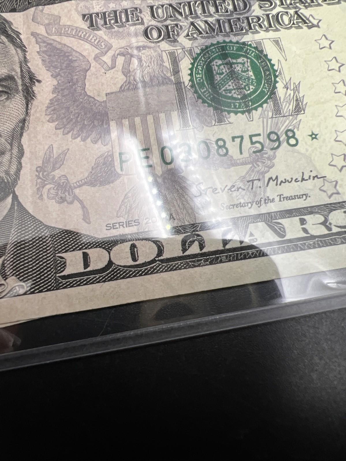 Lot Of 2 2017 A $5 * Star FRN Five Dollar Bills VF Circ Notes #598