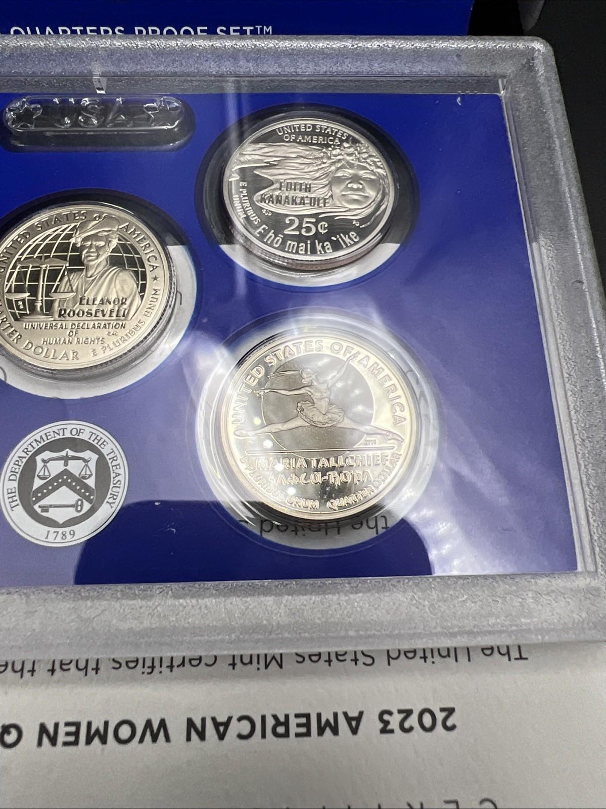 2023 S 5 Coin Clad Women’s Quarters Proof Set US Mint OGP