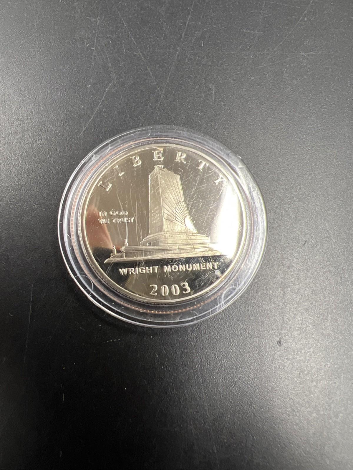 2003 P First Flight Wright Brothers Half Dollar Coin Gem Proof in used Capsule