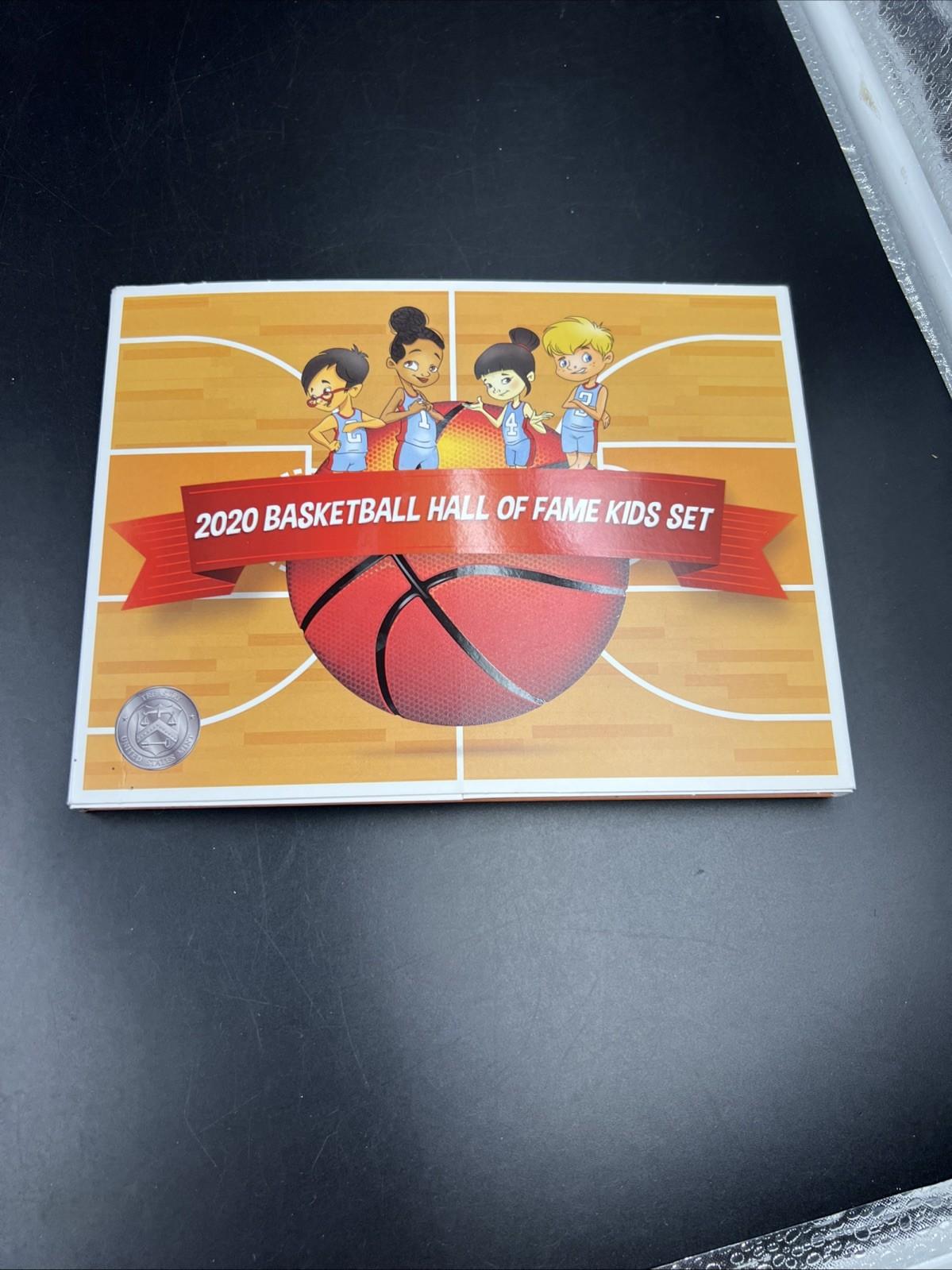 2020 NBA Basketball Hall Of Fame Commemorative Half Dollar Coin Kids Set Display