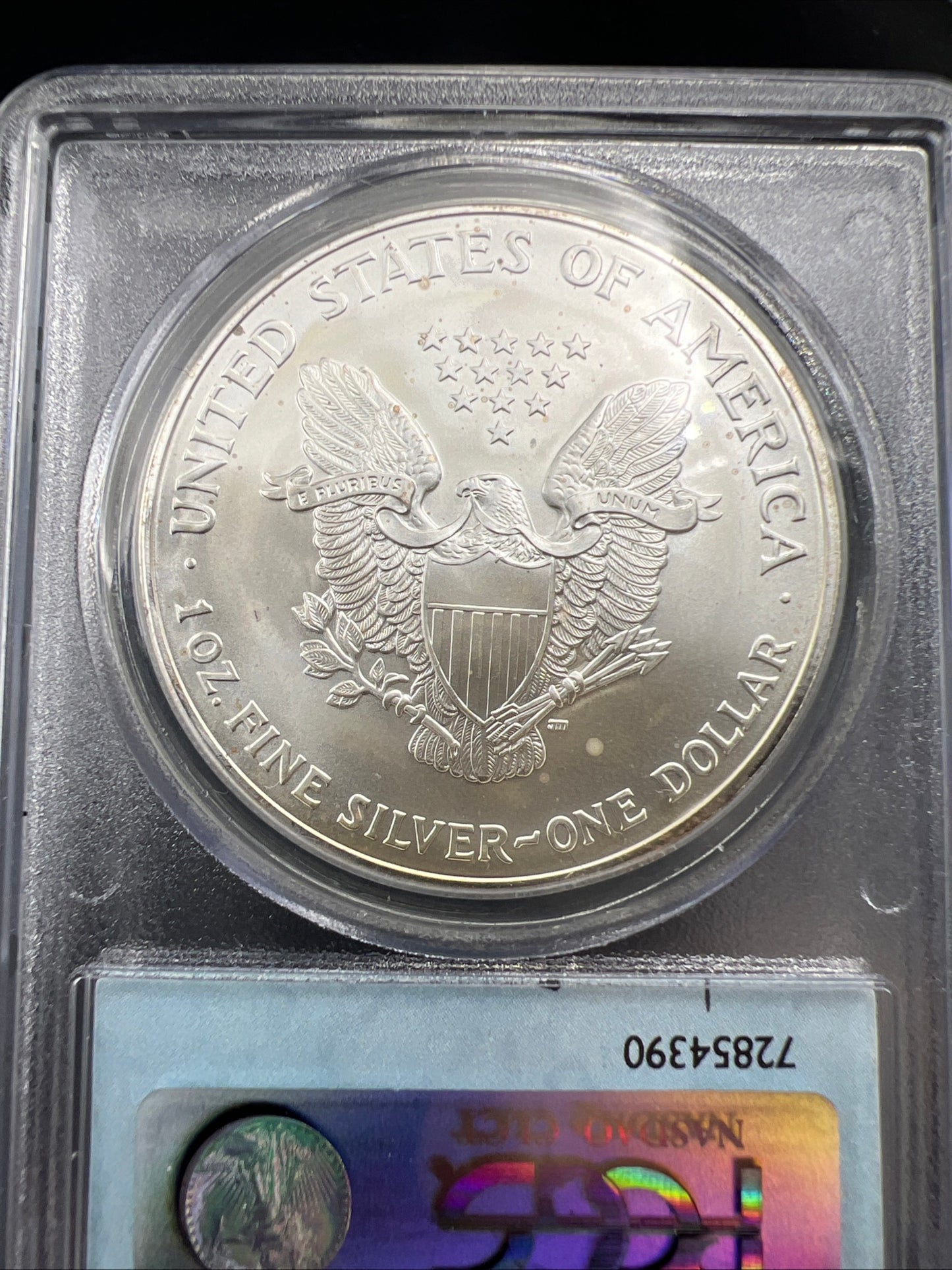 Toner American Heroes Lance Armstrong Signed PCGS 2003 1 Oz American Silver Eagle