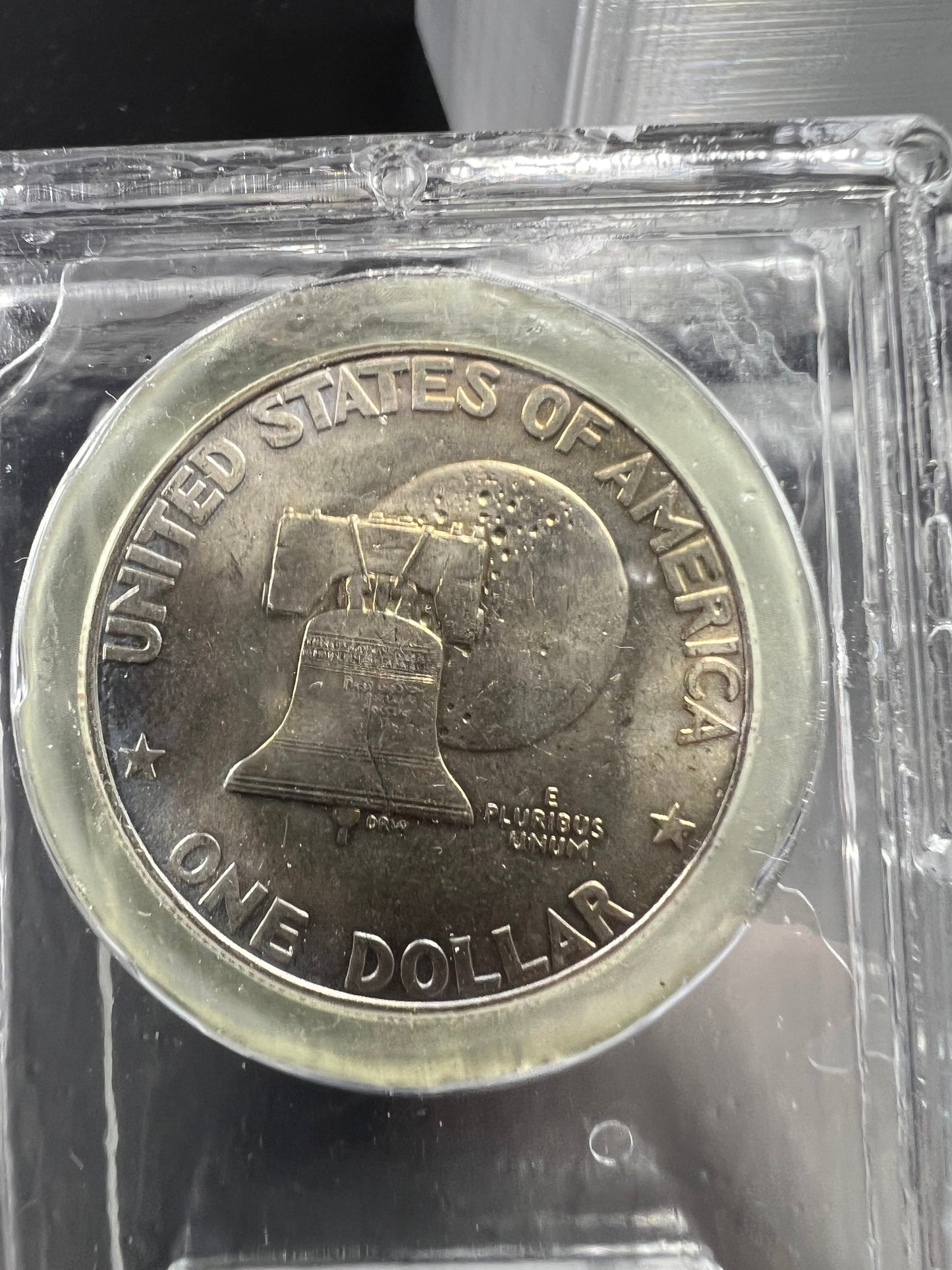 1976 D Type 2 $1 Ike Eisenhower Clad Dollar Coin CLCC BU #09