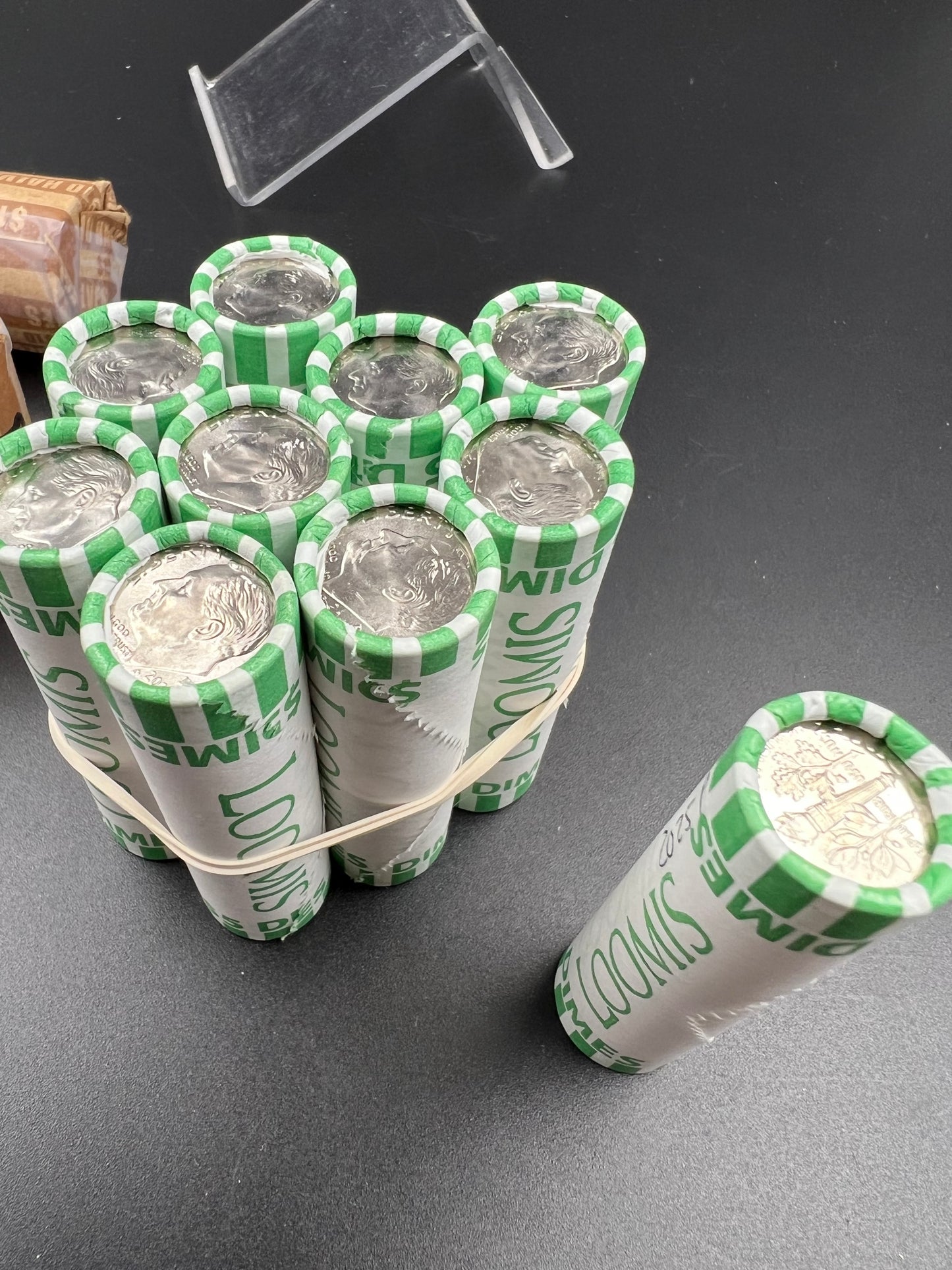 50 Coin OBW Roll 2025 P Roosevelt Clad Dime Coins BU Uncirculated