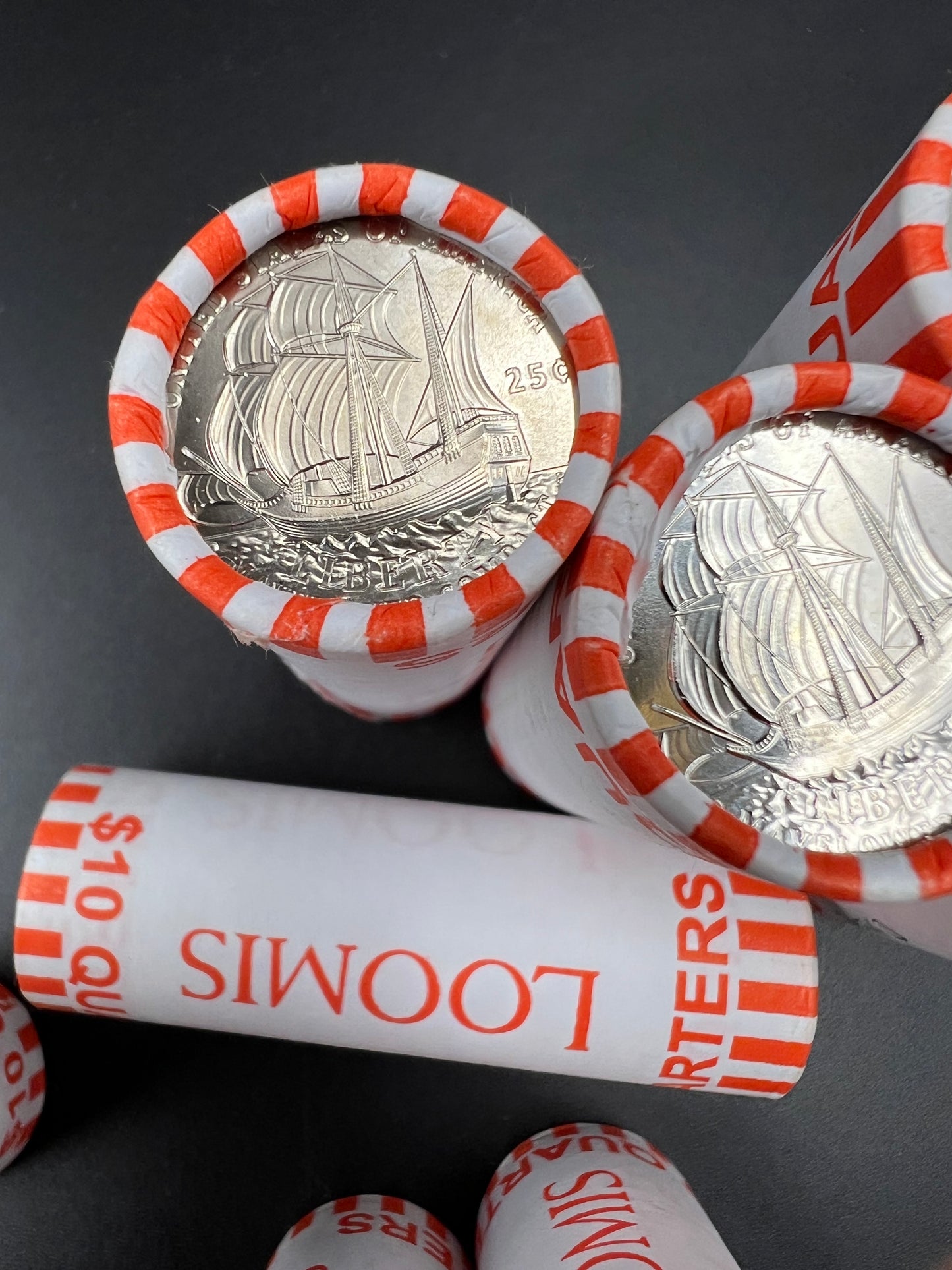 2026 D Mayflower Quarter Roll Sesquicentennial Coins 40 Coin BU Roll