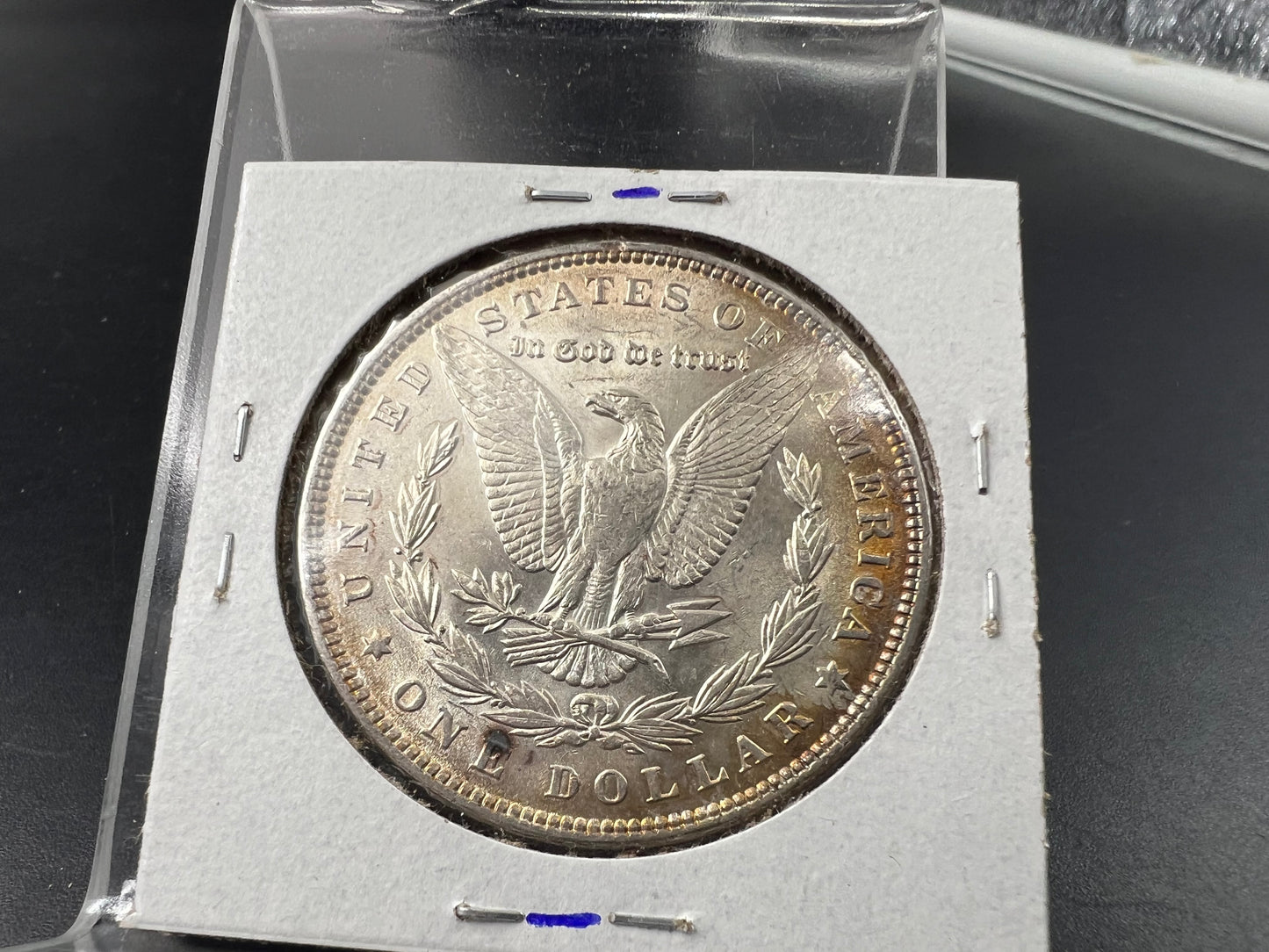 1886 P $1 Morgan Silver Dollar Coin Choice AU PQ Toning Toner