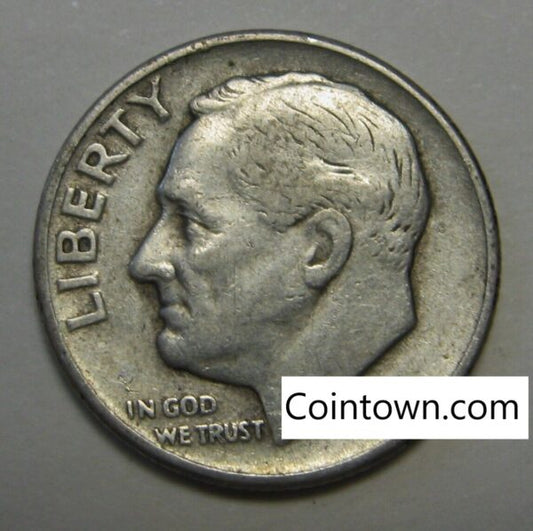 1951 D 10C Roosevelt Silver Dime Single Coin