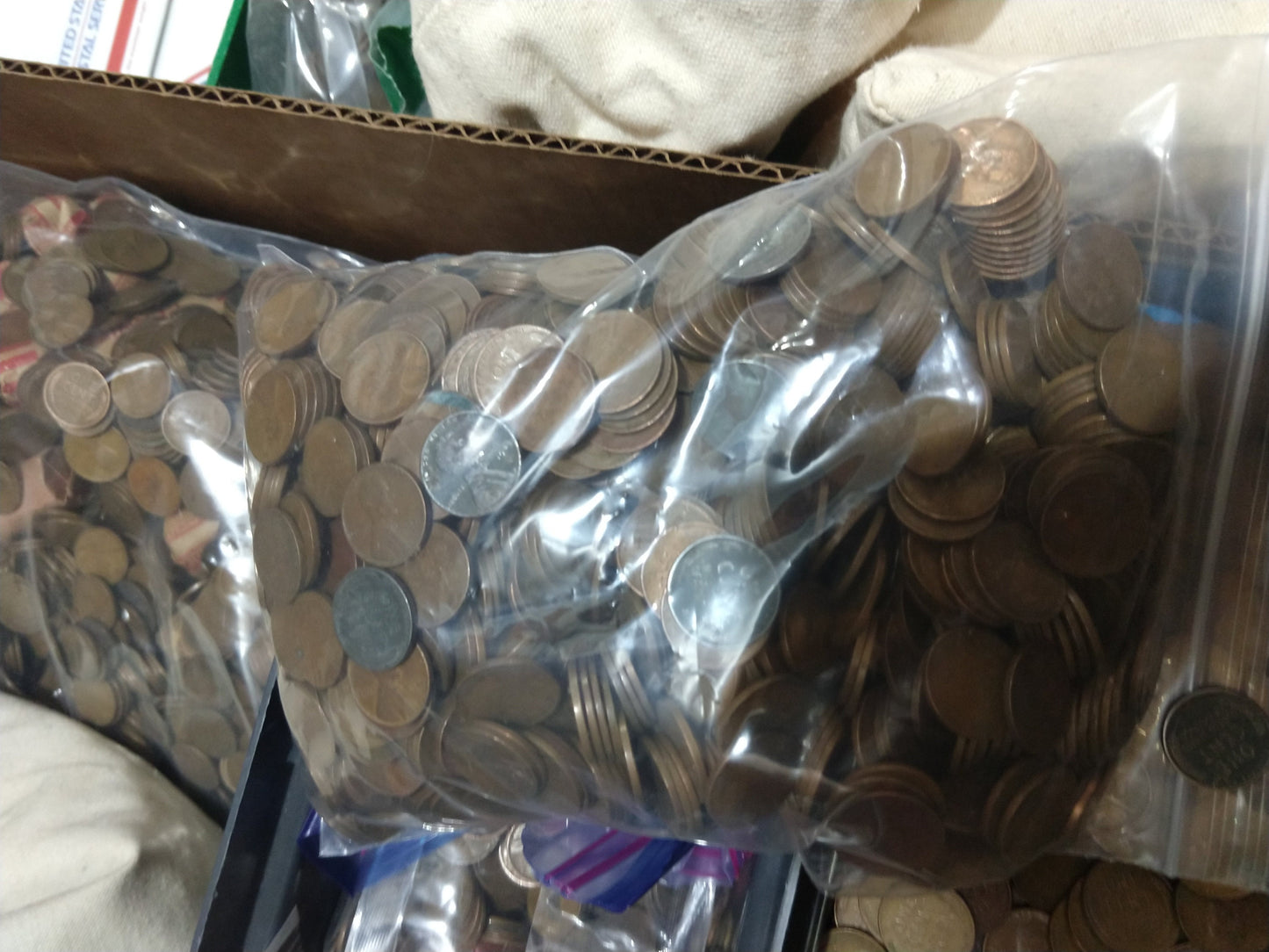 500 Coin Bag Of Mixed Wheat Pennies US Lincoln Cents Penny ESTATE HOARD Lot