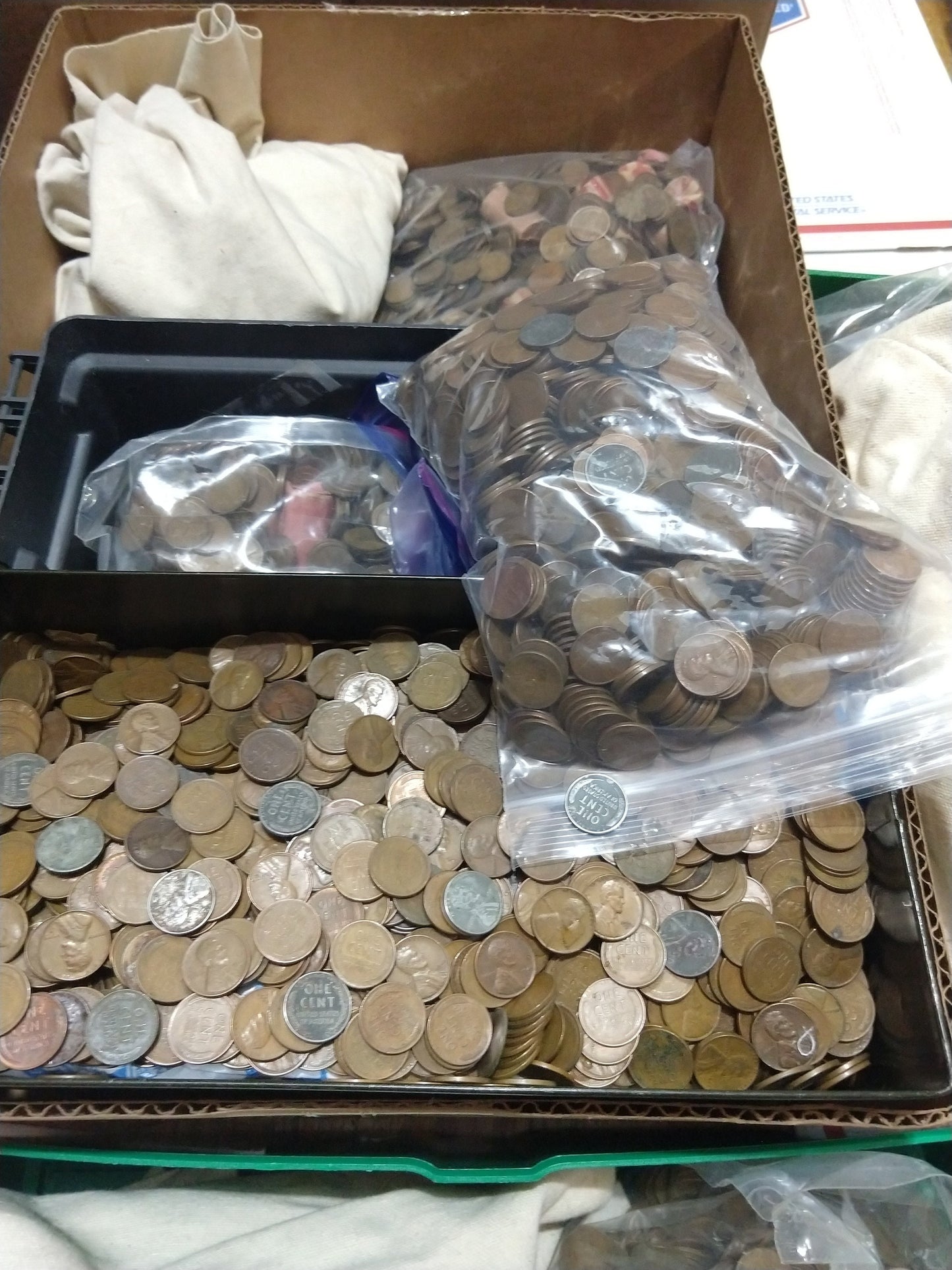500 Coin Bag Of Mixed Wheat Pennies US Lincoln Cents Penny ESTATE HOARD Lot