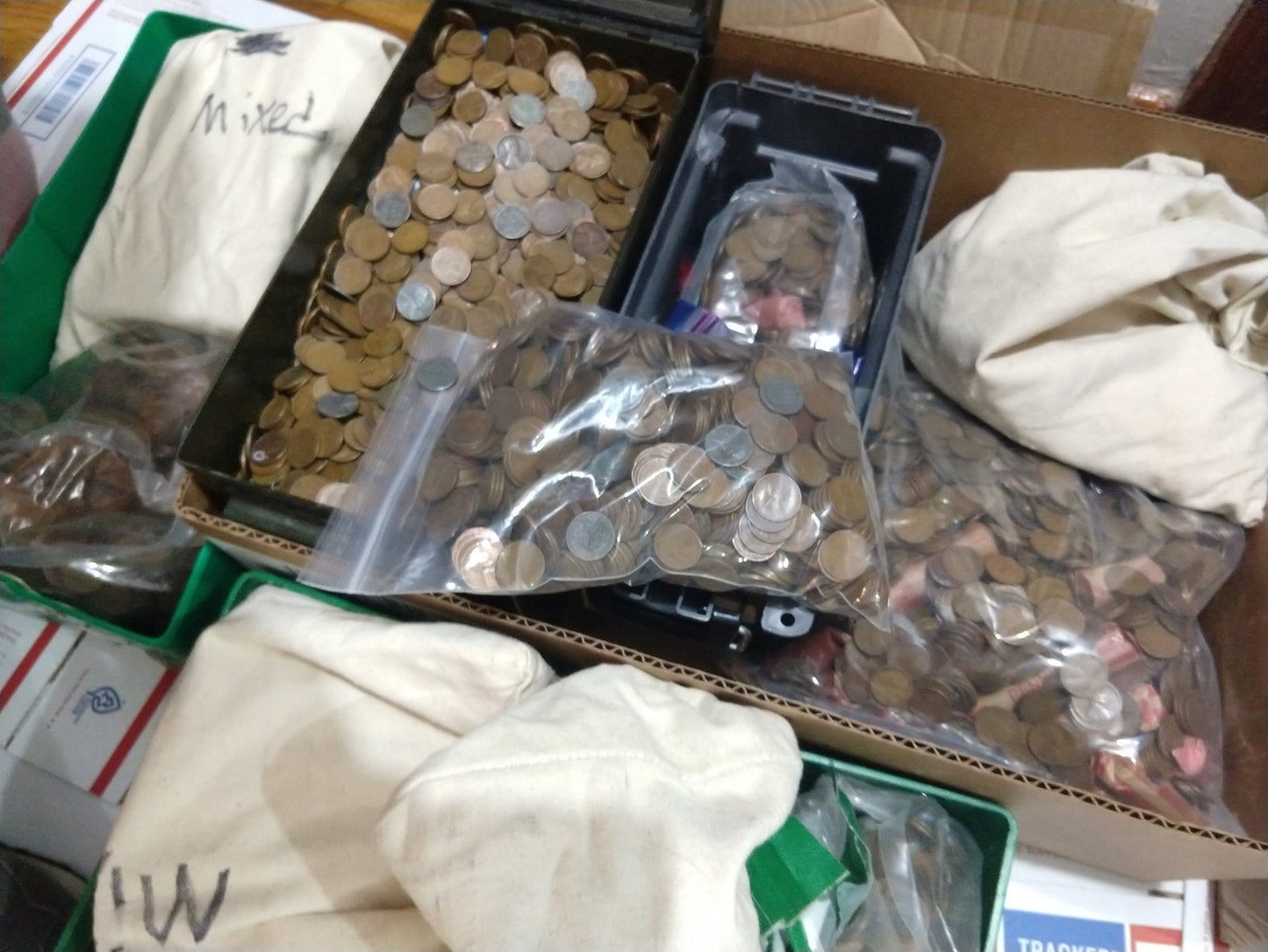 500 Coin Bag Of Mixed Wheat Pennies US Lincoln Cents Penny ESTATE HOARD Lot