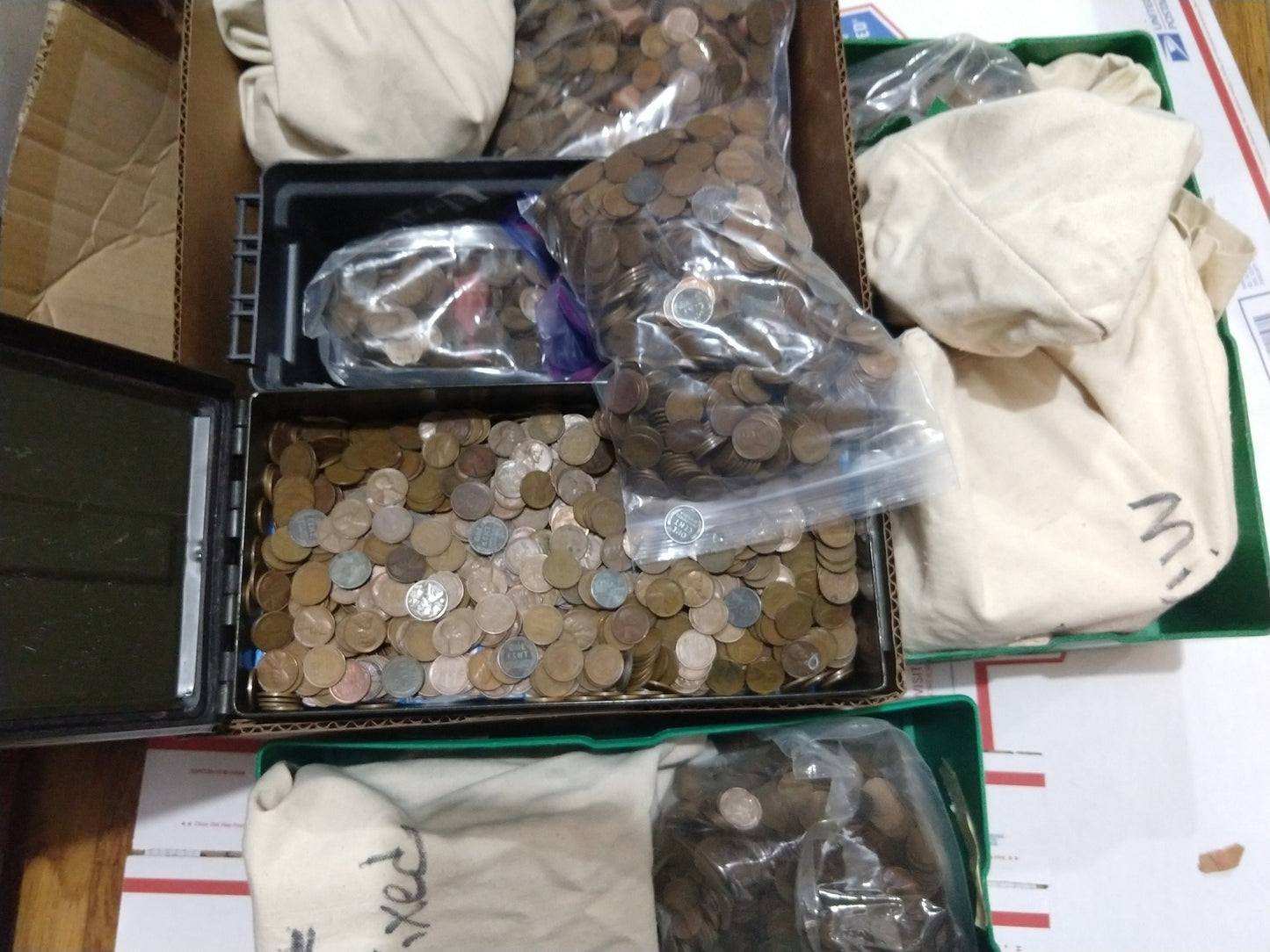 500 Coin Bag Of Mixed Wheat Pennies US Lincoln Cents Penny ESTATE HOARD Lot