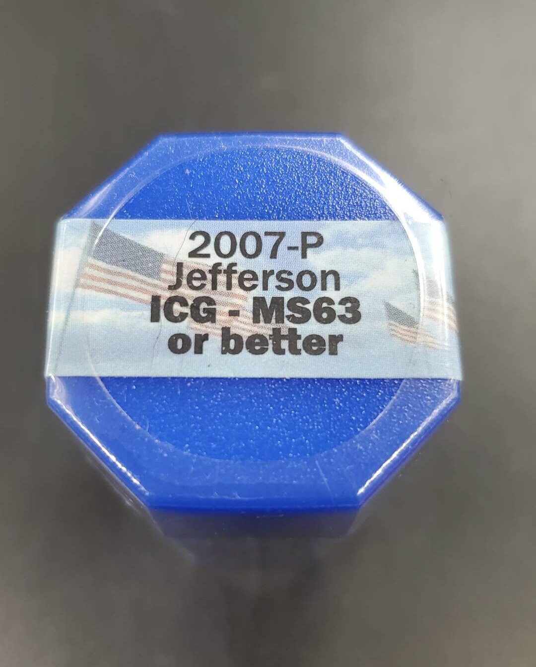 2007 P Thomas Jefferson Presidential 20 Dollars Roll ICG MS63 or Better Presidential Dollar Coins (Sealed Tube)