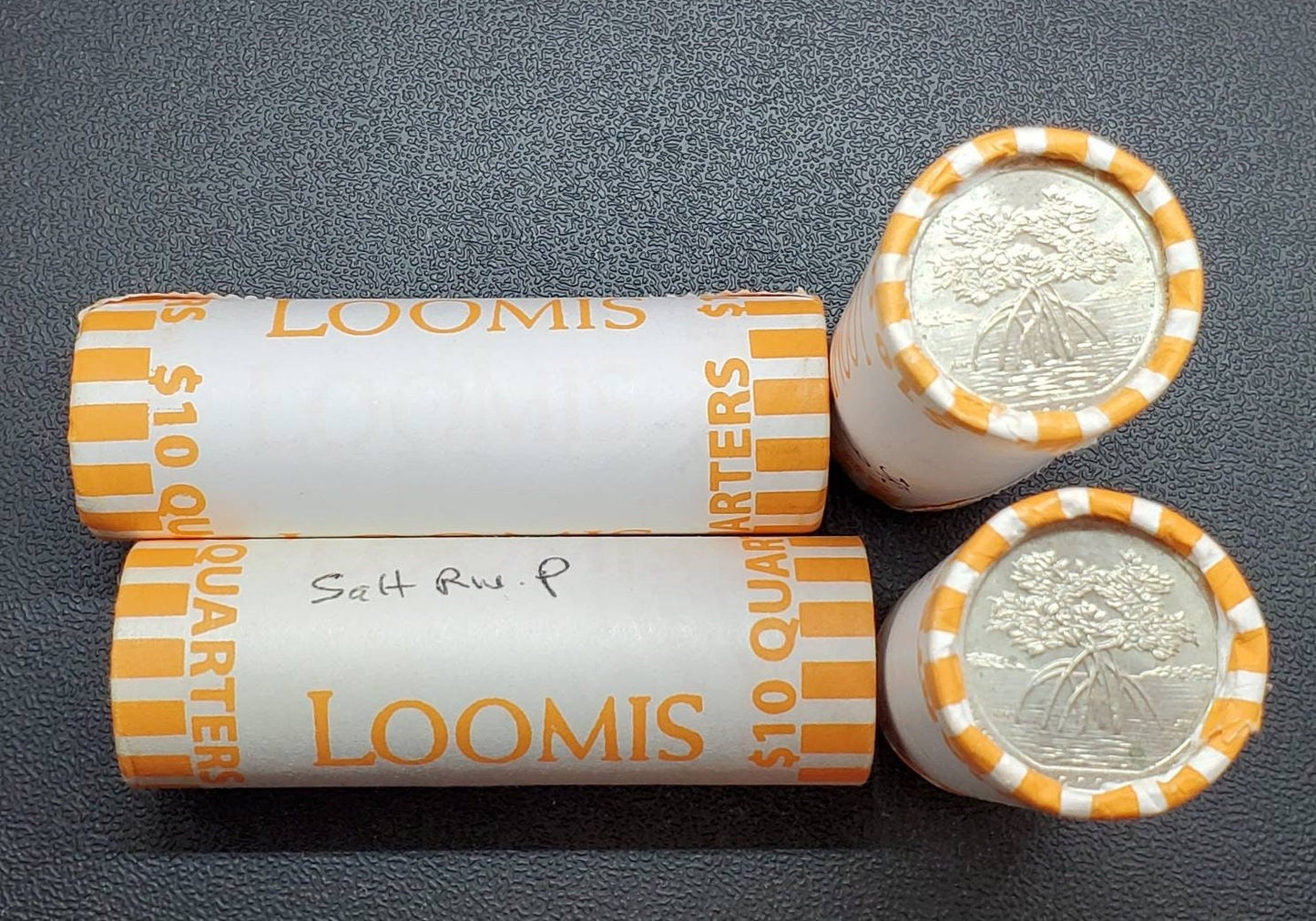 1 Unopened Bank Uncirculated Roll new 2020 P Philadelphia Mint Salt River Bay Quarters OBW