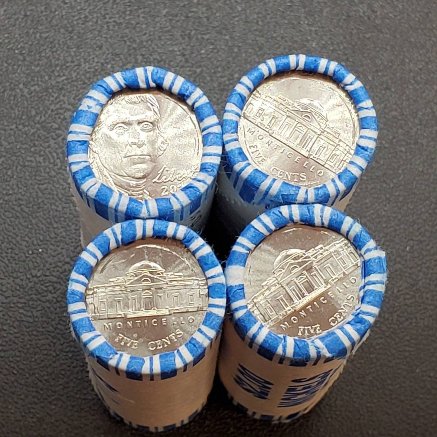 2021 P Jefferson Nickel Roll in Original Bank Wrap Uncirculated
