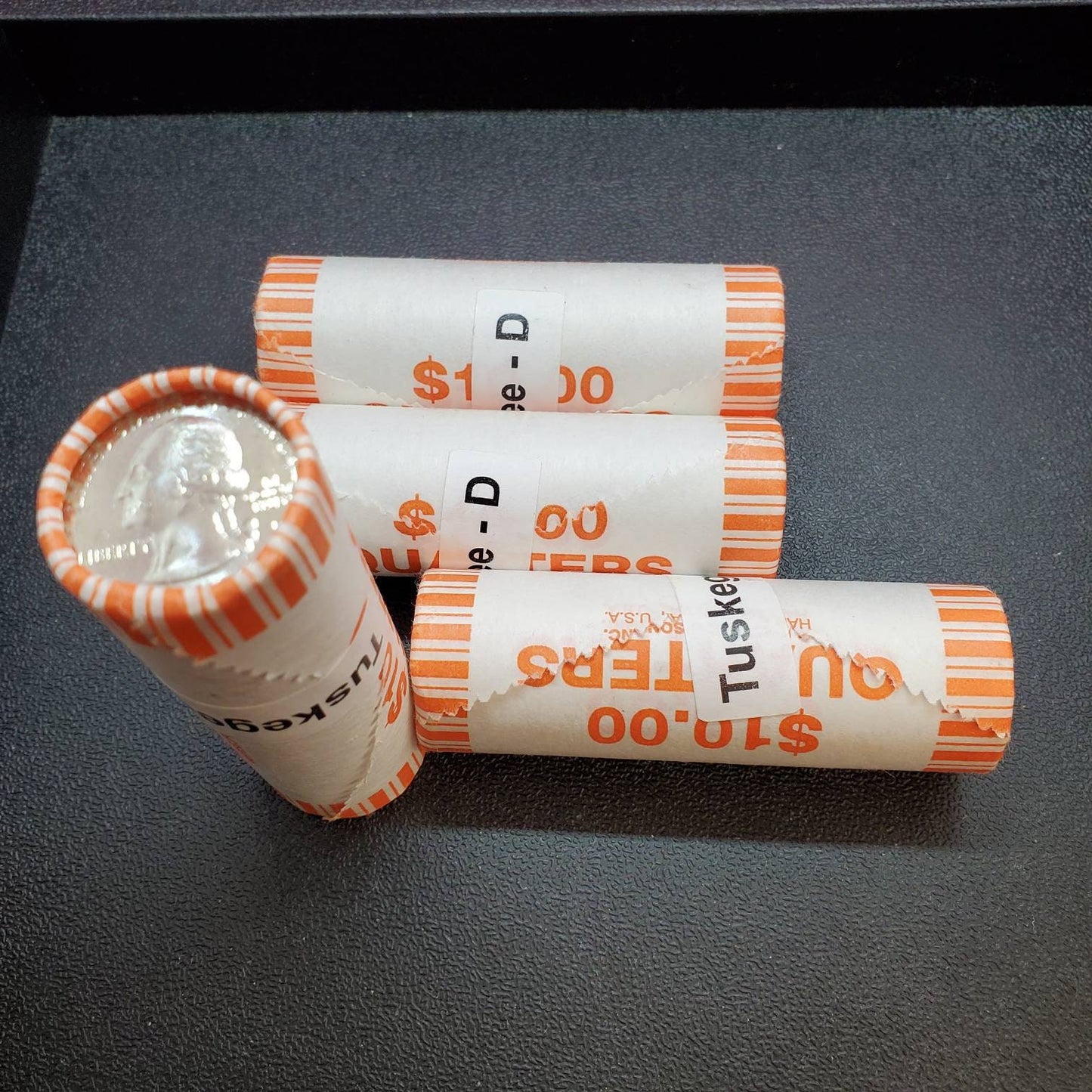 1 Unopened Bank Uncirculated Roll new 2021 D Denver Mint Tuskegee Quarters OBW