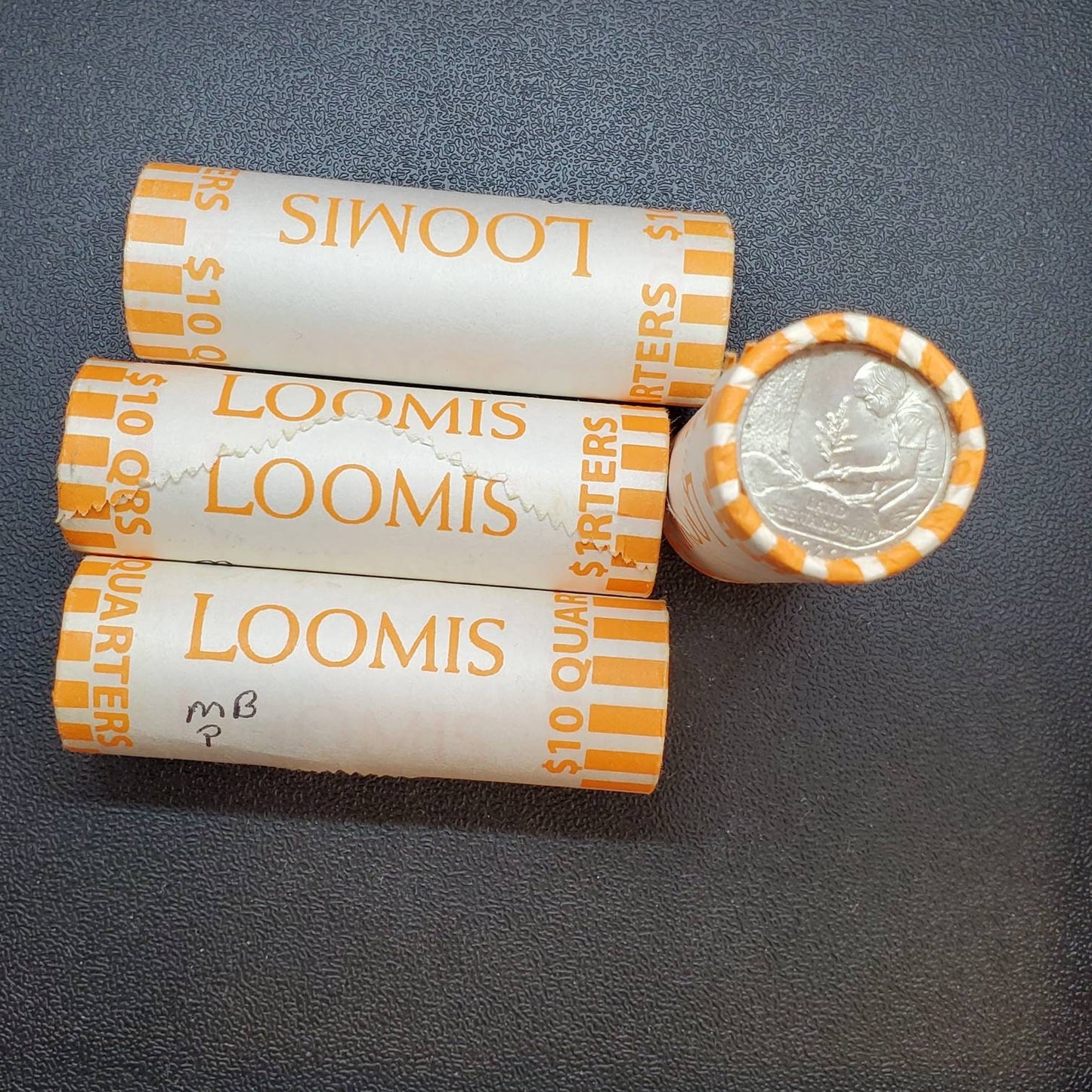 1 Unopened Bank Uncirculated Roll new 2020 P Philadelphia Mint Marsh Billings Rockefeller Quarters OBW