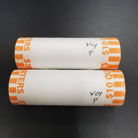 1 Unopened Bank Uncirculated Roll  2018 P Voyageurs National Park (MN)Quarter America the Beautiful " Quarters OBW