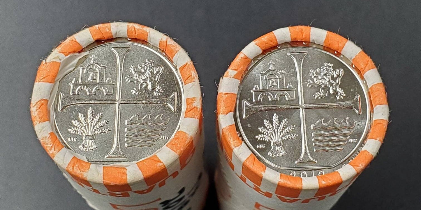 1 Unopened Bank Uncirculated Roll 2019 P San Antonio Missions " America the Beautiful " Quarters OBW