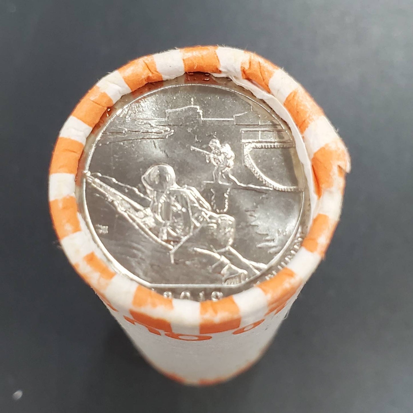 1 Unopened Bank Uncirculated Roll 2019 P War In Pacific National Park, GUAM " America the Beautiful " Quarters OBW