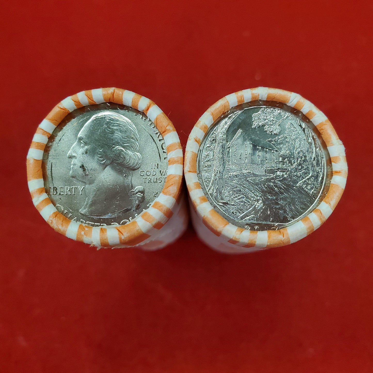 1 Unopened Bank Uncirculated Roll 2017 P Ozark National Scenic Riverways (MO) "America the Beautiful" Quarter OBW