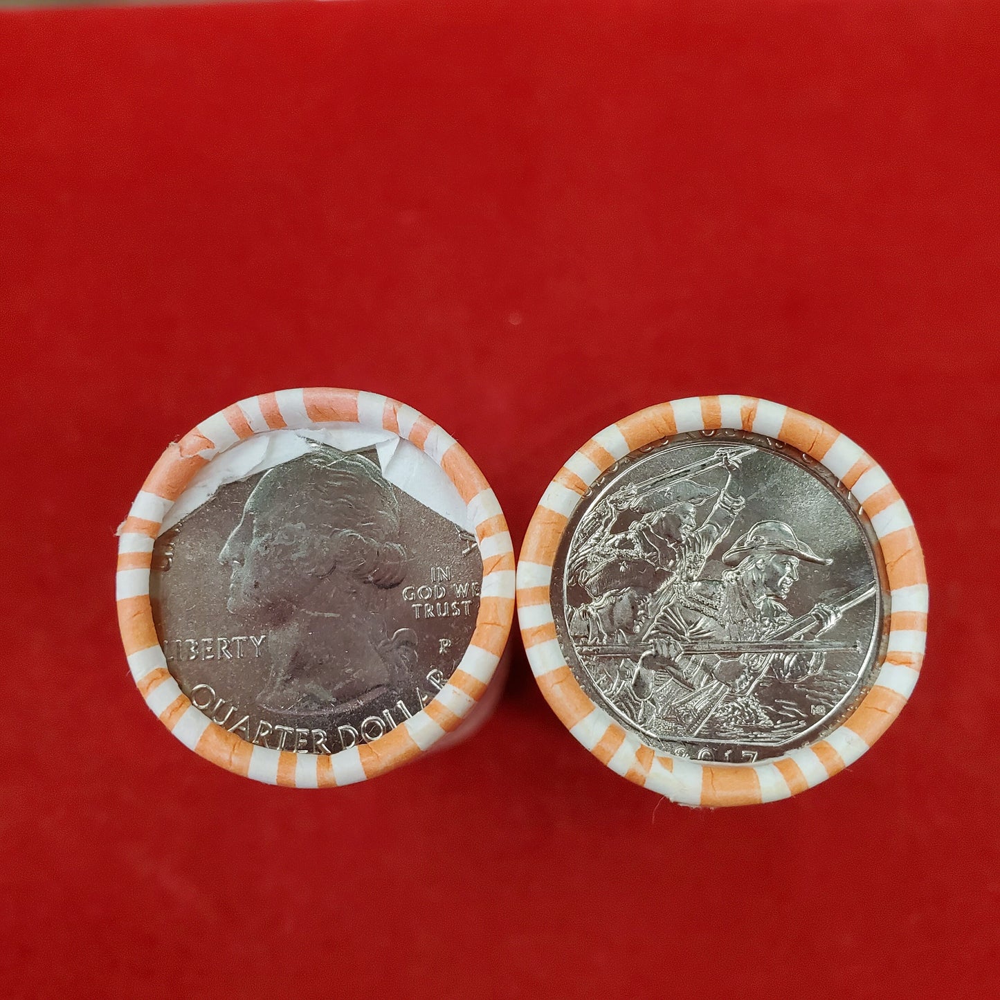 1 Unopened Bank Uncirculated Roll 2017 P George Rogers Clark National Park (IN) " America the Beautiful " Quarters OBW
