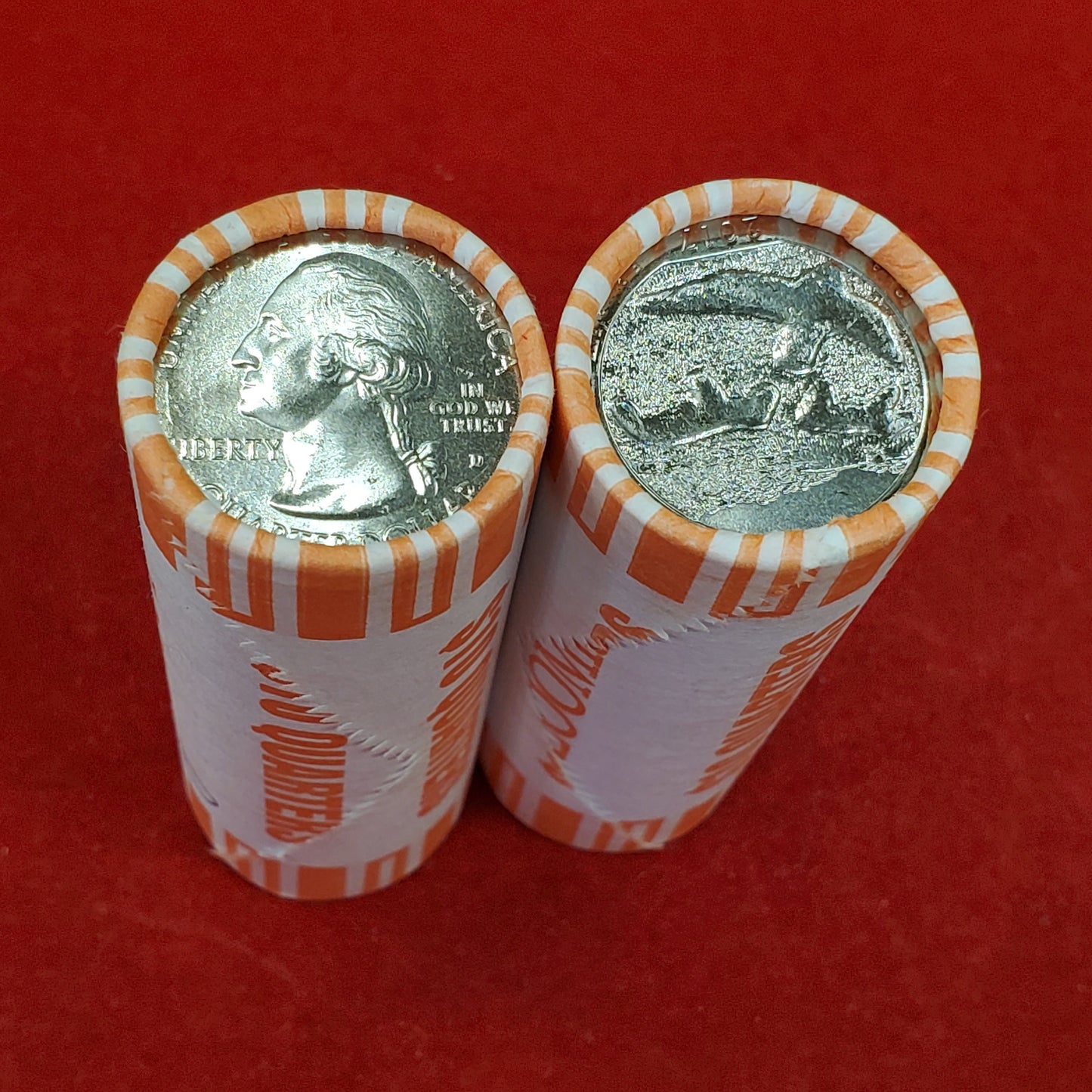 1 Unopened Bank Uncirculated Roll 2017 D Effigy Mounds Iowa" America the Beautiful " Quarters OBW