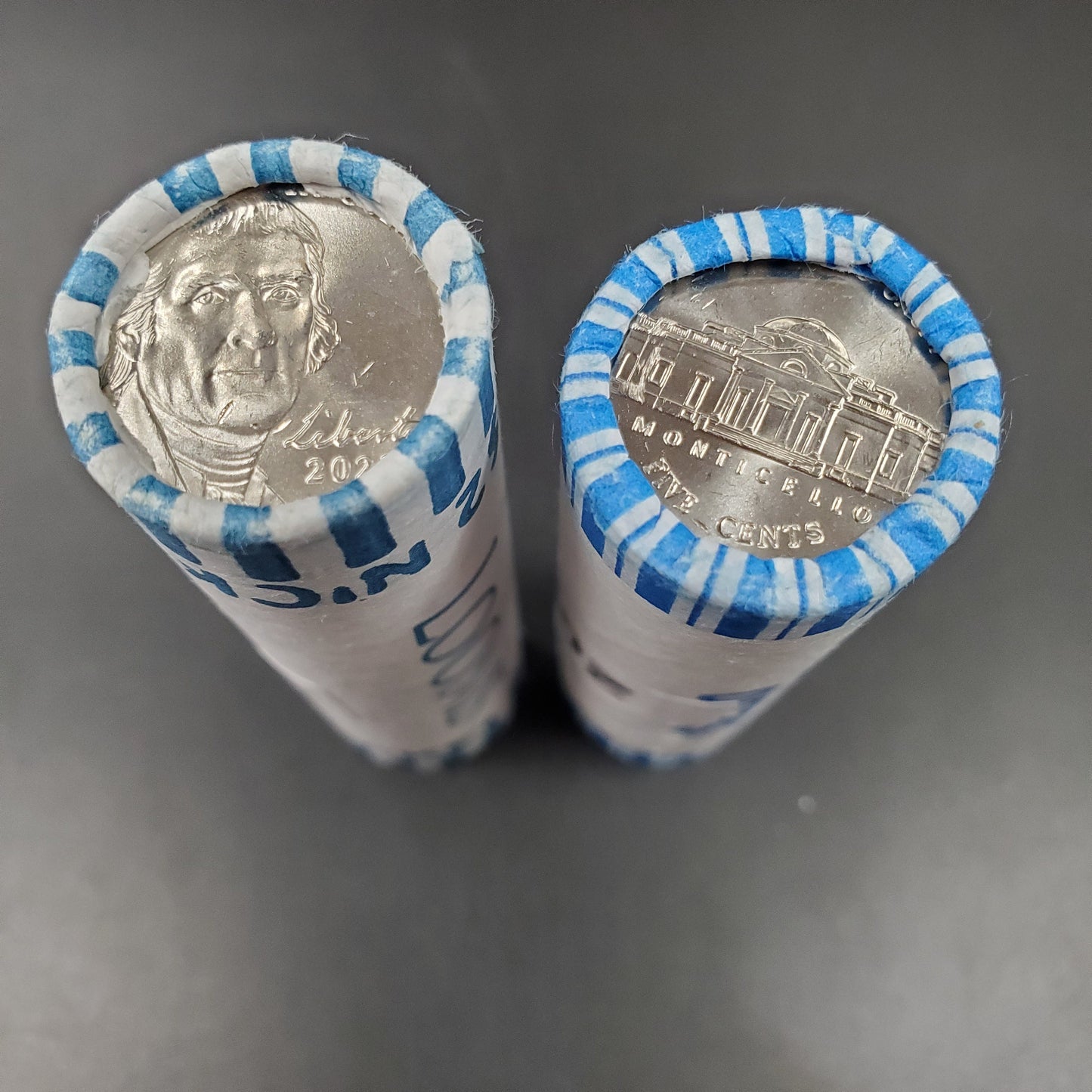 2023 P 40 Coin BU Unc 5c US Mint Nickel roll OBW Bank Wrapped