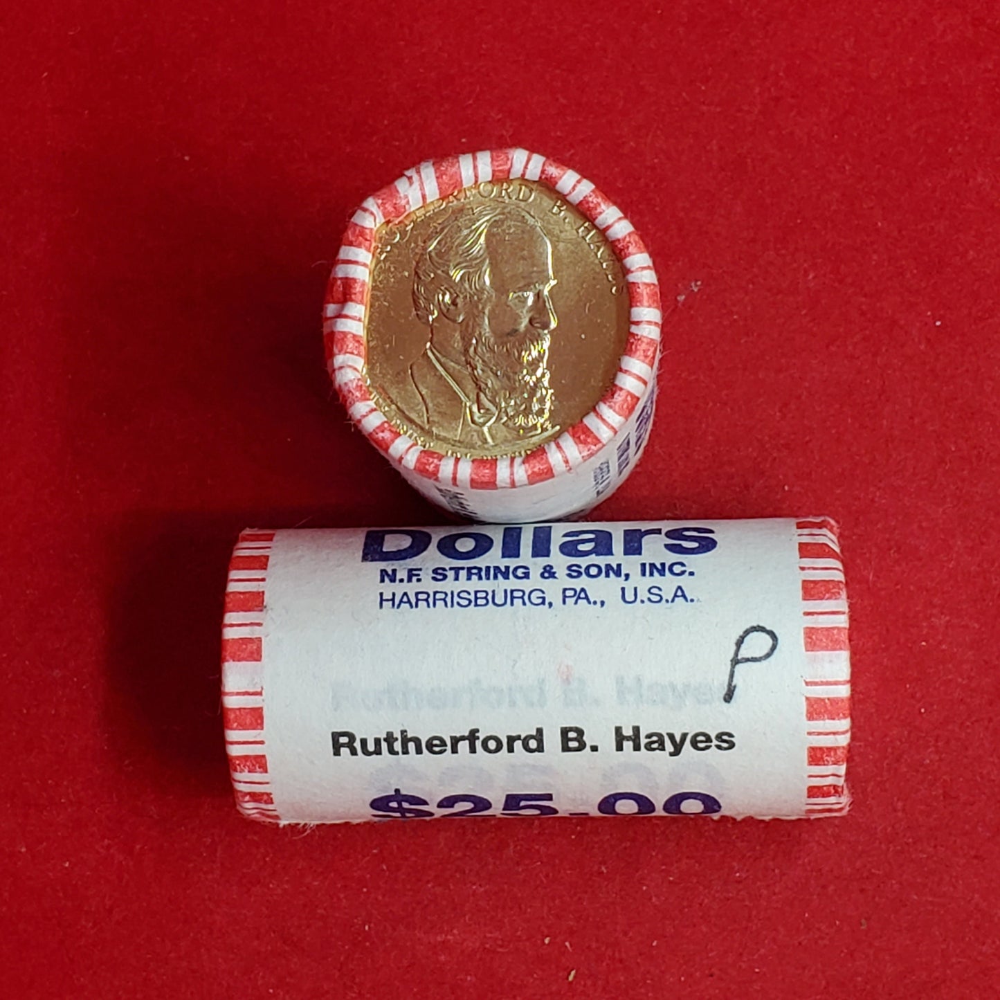 2011 P Rutherford B. Hayes Presidential Dollar Roll of 25 Coins Uncirculated Unopened