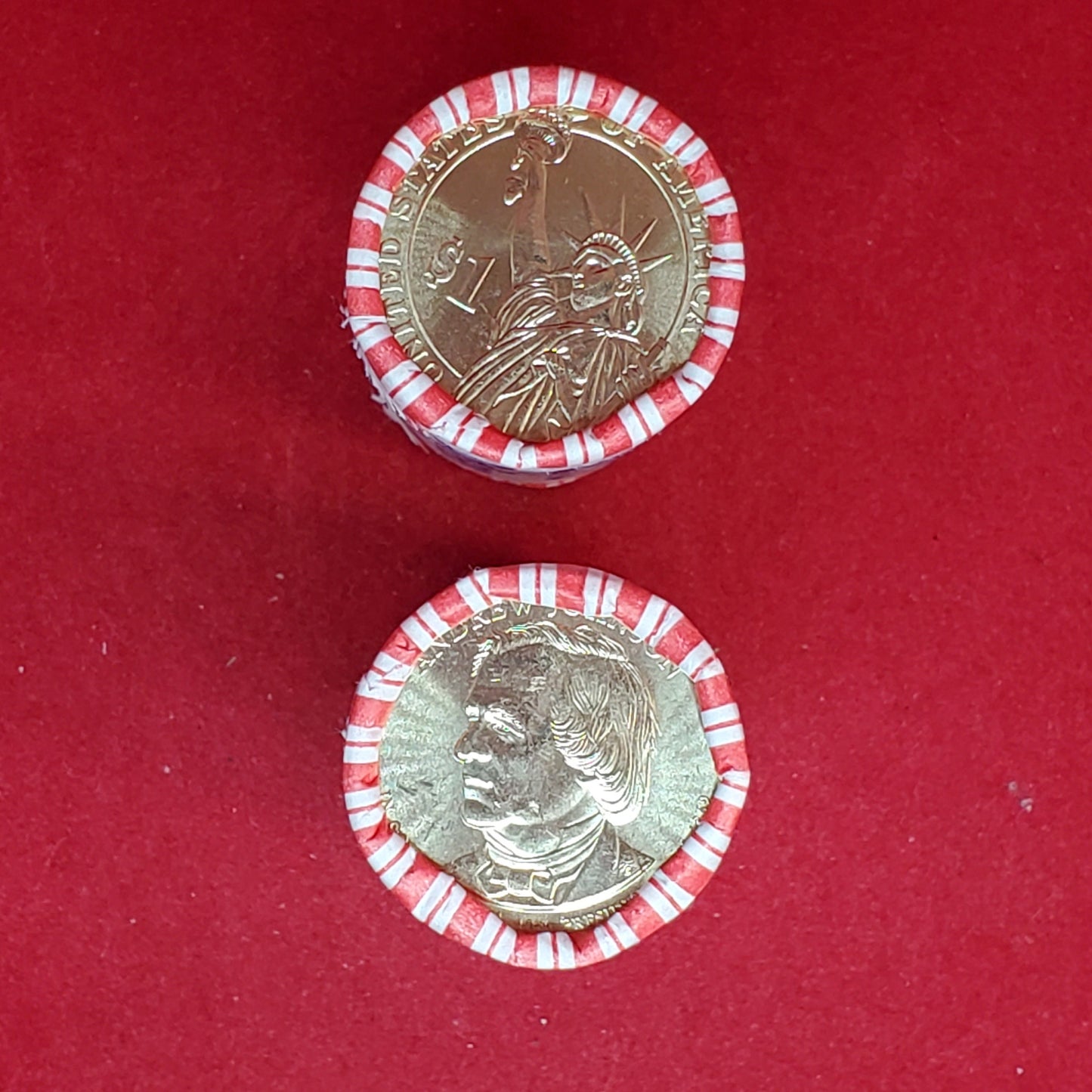 2011 P Andrew Johnson Presidential Dollar Roll of 25 Coins Uncirculated Unopened