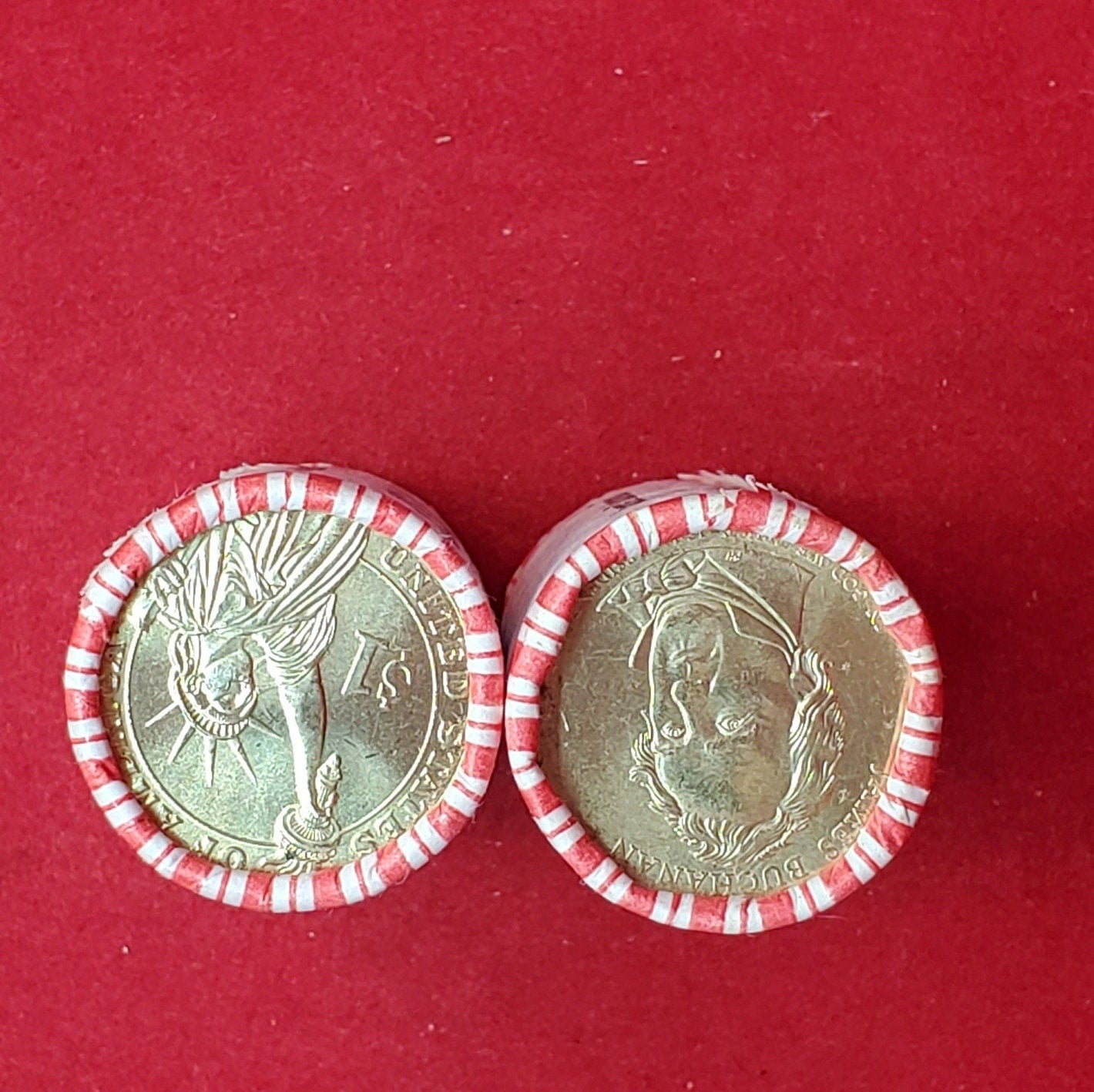 2010 P James Buchanan Presidential Dollar Roll of 25 Coins Uncirculated Unopened