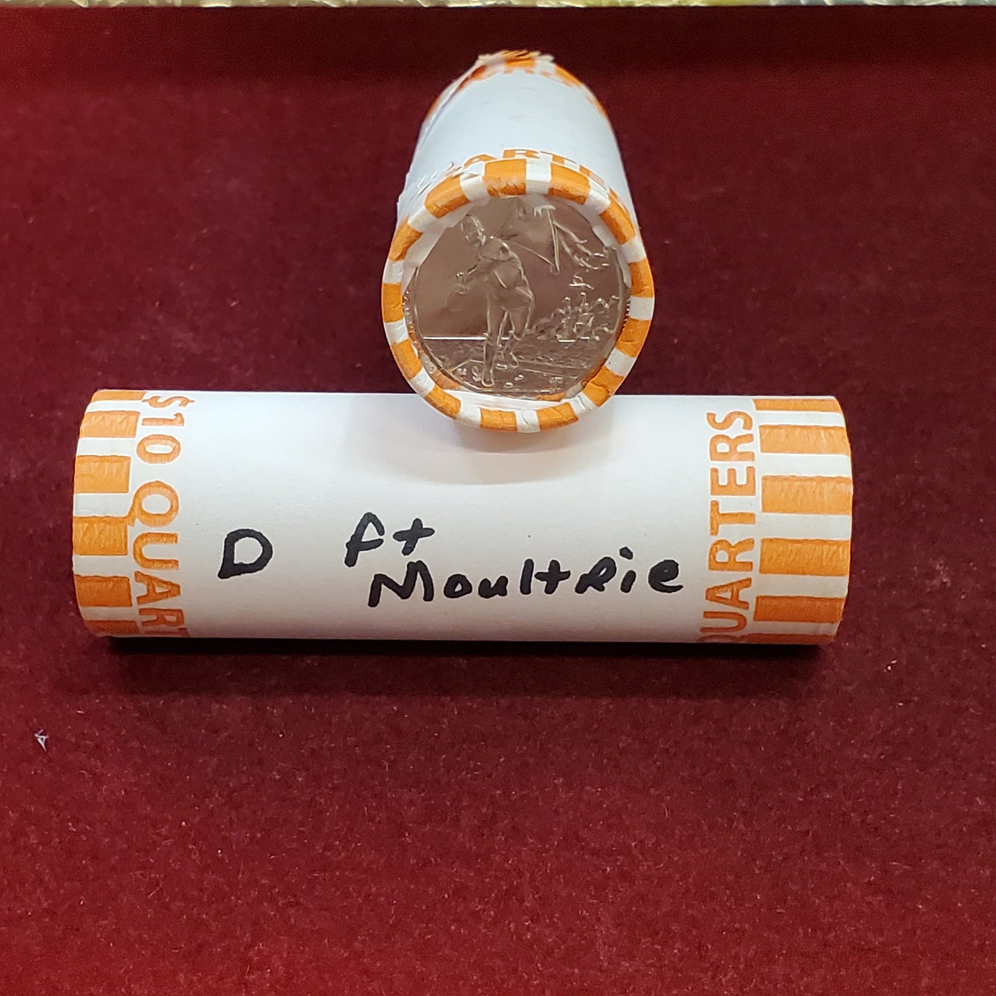 1 Unopened Bank Uncirculated Roll 2016 D Fort Moultrie, SC " America the Beautiful " Quarters OBW