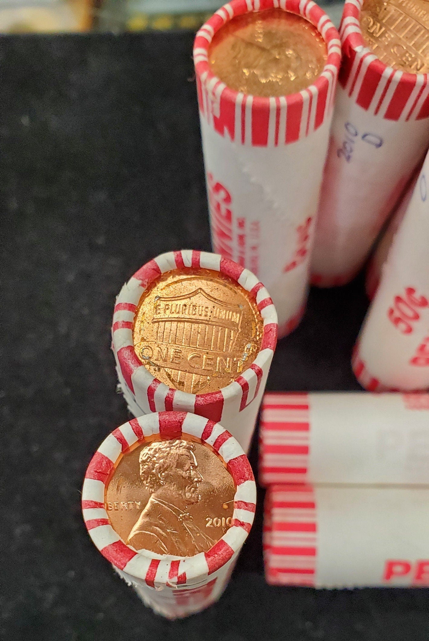 2 Rolls 2010 P and D Lincoln Memorial Cent Rolls in Original Bank Wrap Uncirculated
