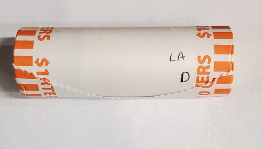 1 Unopened Bank Uncirculated Roll 2002 D Louisiana Statehood Quarters OBW 40 coins