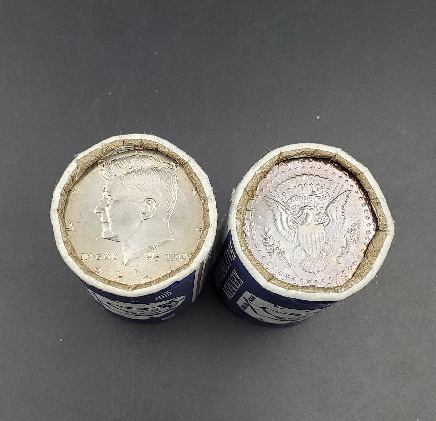 1 Unopened 2006 D 20 coin Kennedy 50c Half Dollar Clad Coin OWB Bank Roll