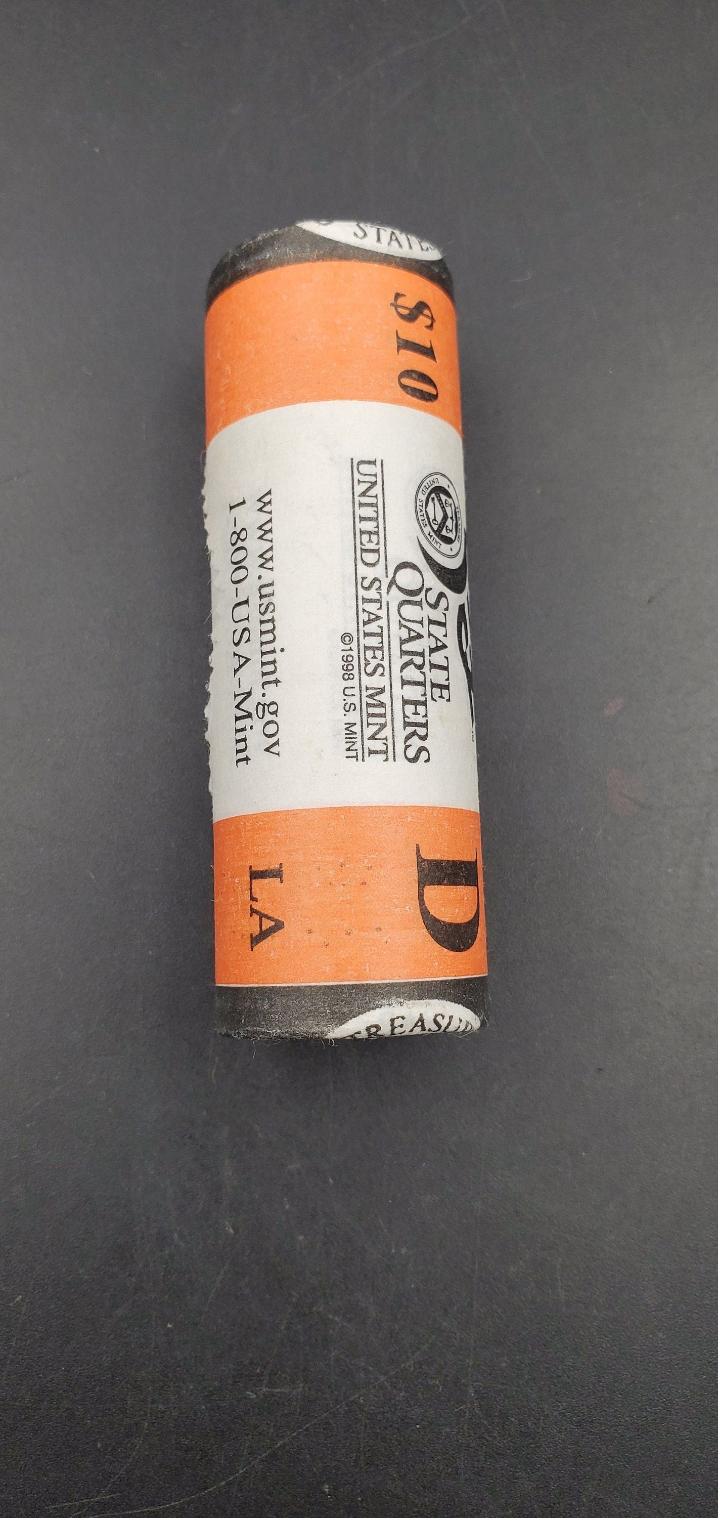 1 Unopened US Mint WRAPPED Uncirculated Roll 2002 D Louisiana Statehood Quarters OBW 40 coins