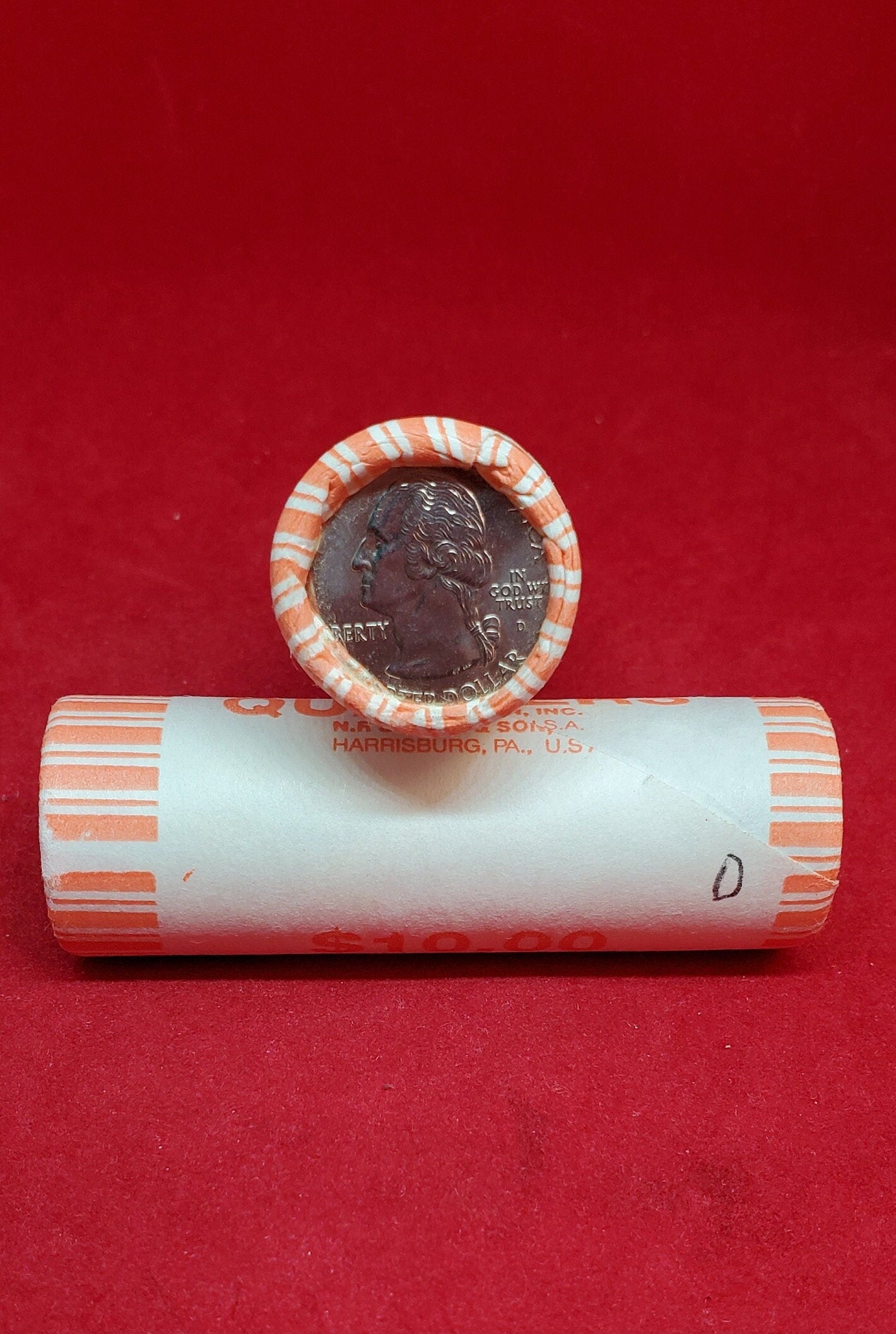 1 Unopened Bank Uncirculated Roll 2000 D Maryland Statehood Quarters OBW 40 coins