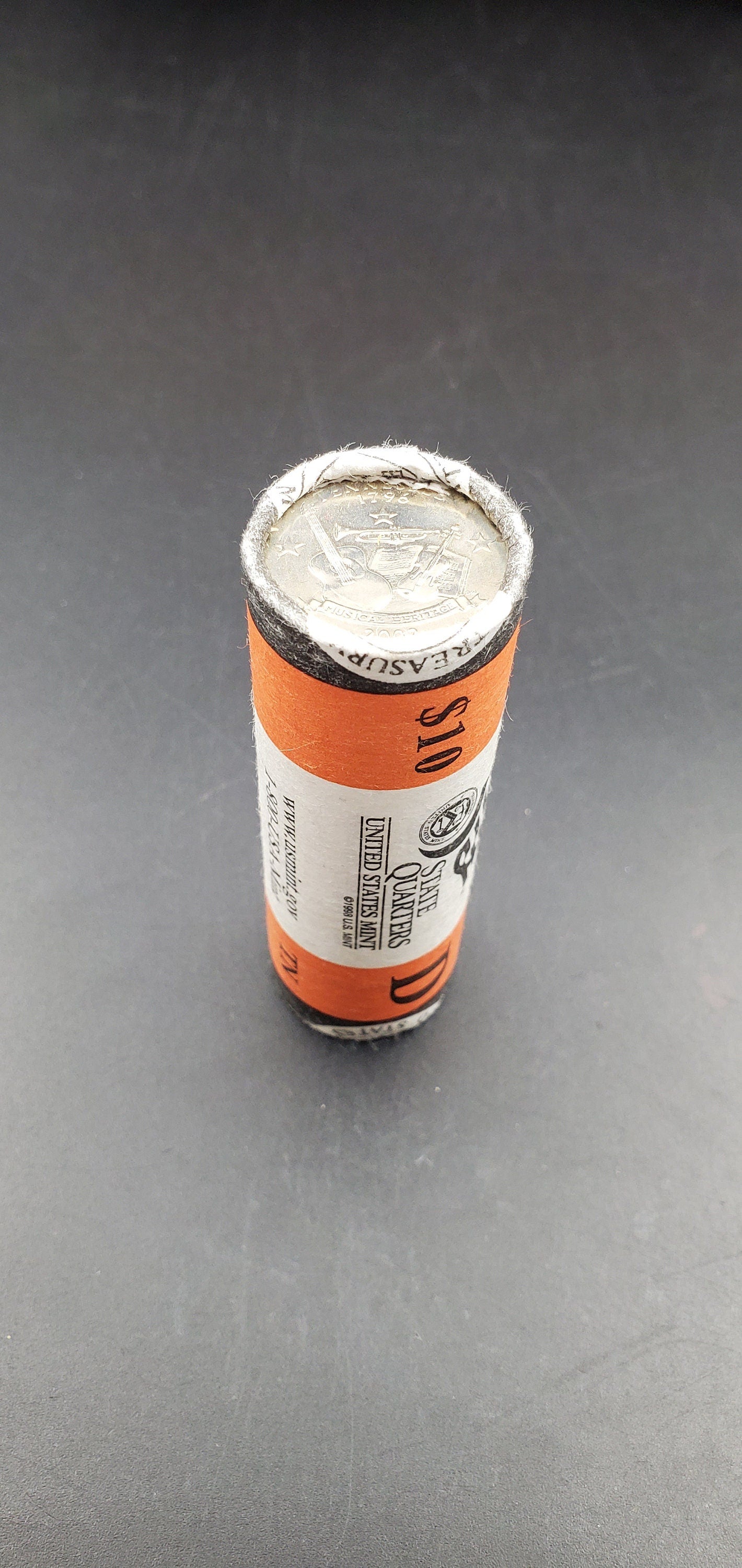 1 Unopened US Mint WRAPPER Uncirculated Roll 2002 D Tennessee Statehood Quarters OBW 40 coins