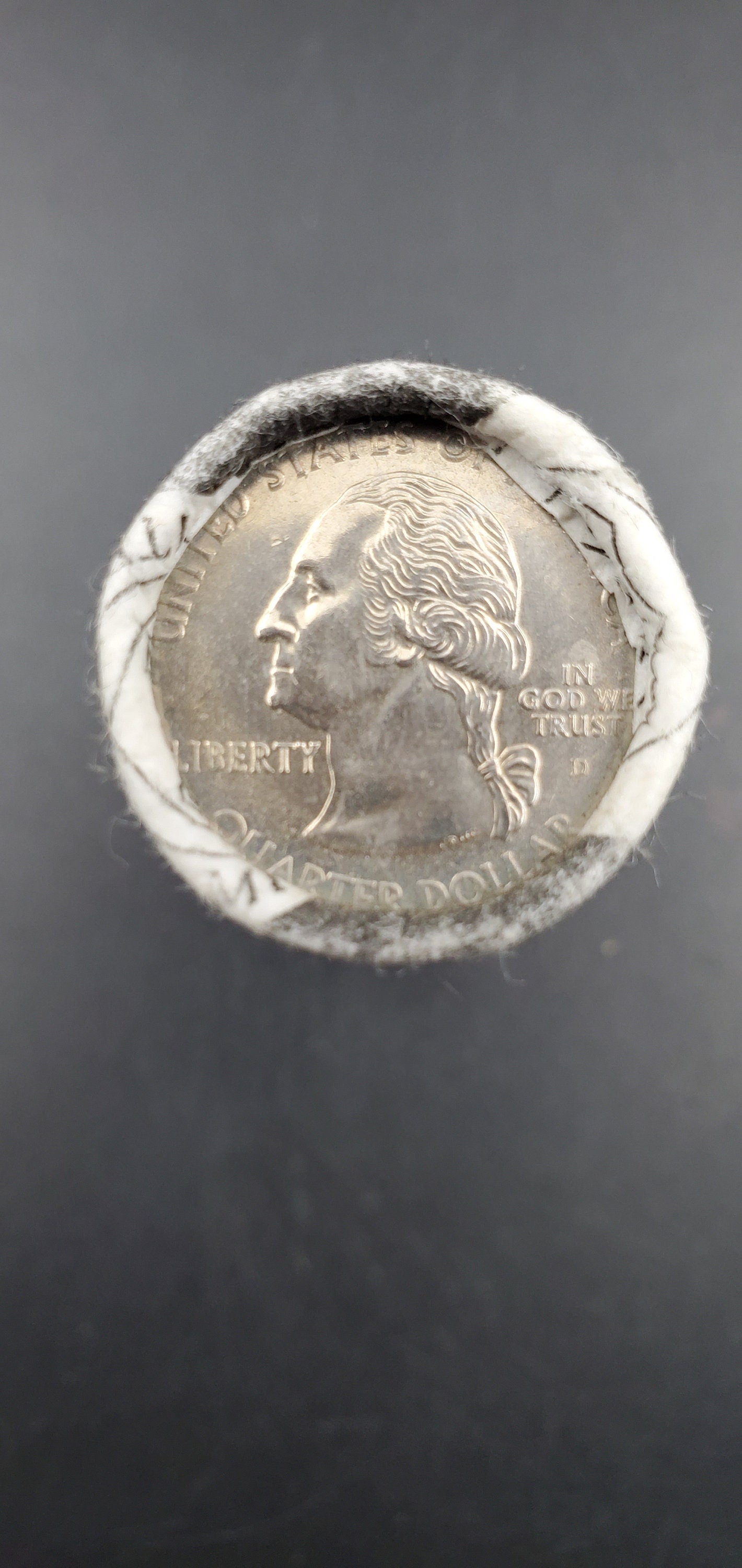 1 Unopened US Mint WRAPPER Uncirculated Roll 2002 D Tennessee Statehood Quarters OBW 40 coins