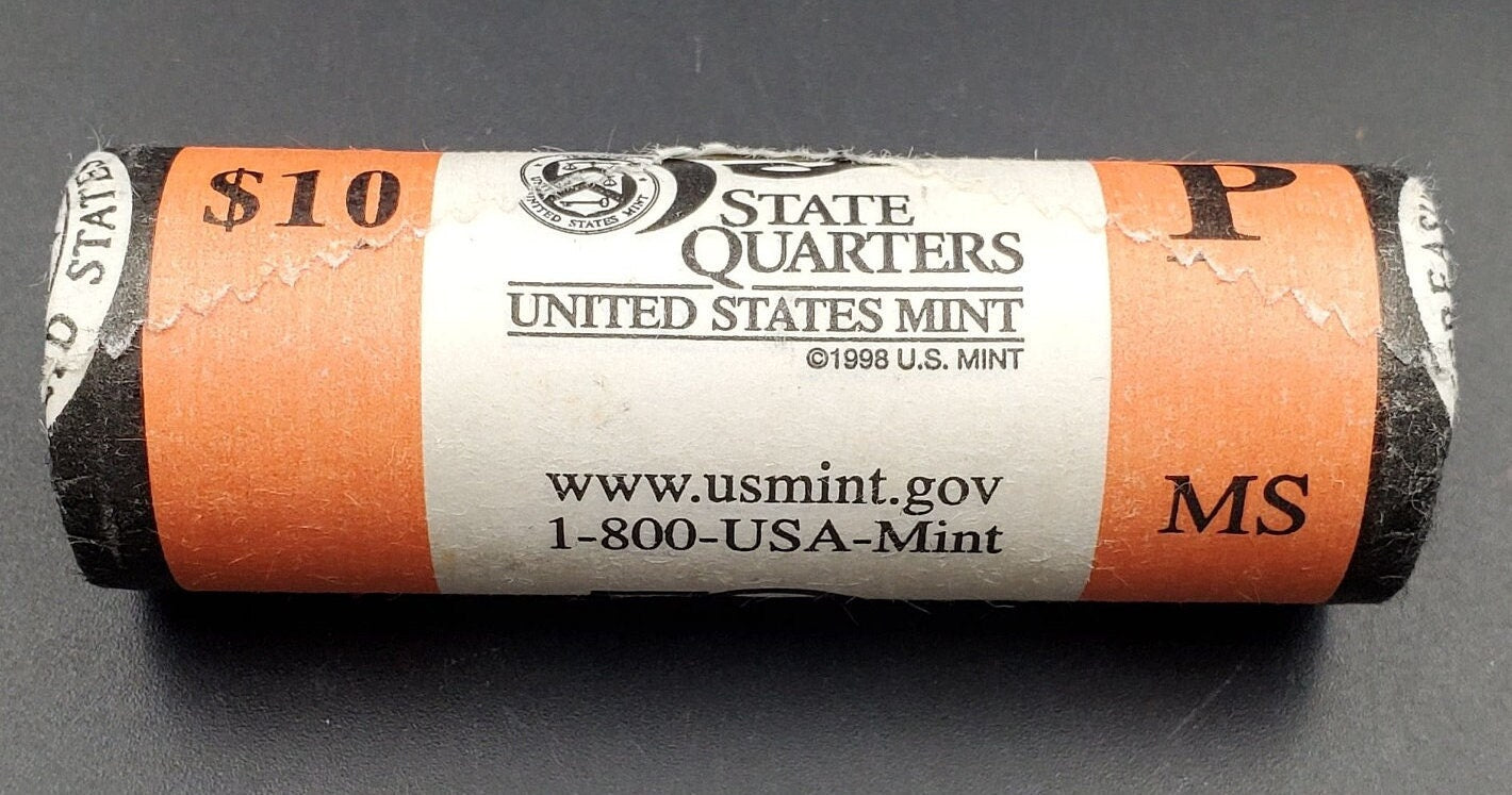 1 Unopened US Mint Uncirculated Roll 2002 P Mississippi Statehood Quarters OBW 40 coins